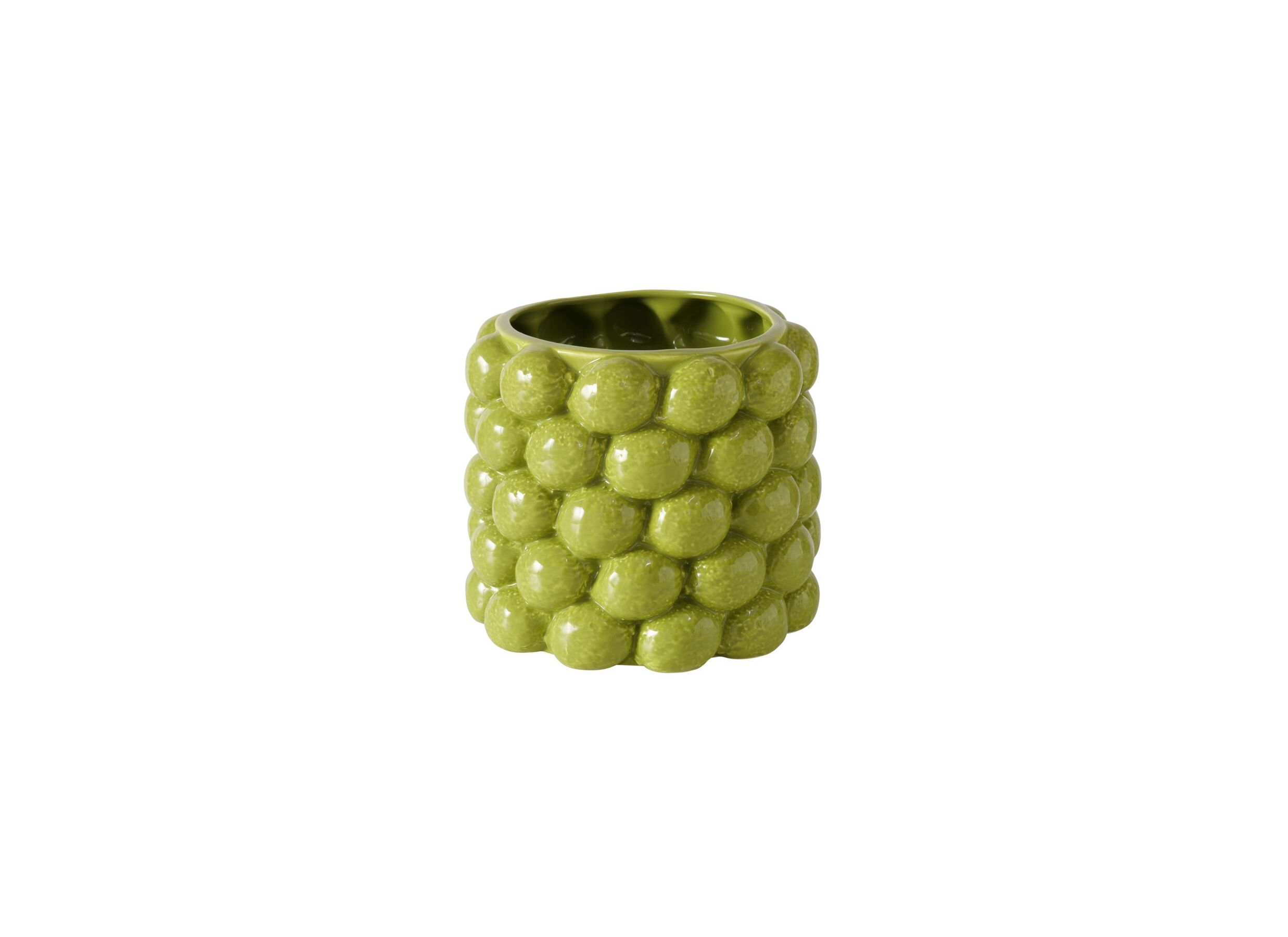 Plus Important - Cache-pot Citron Vert H14cm - céramique - vert