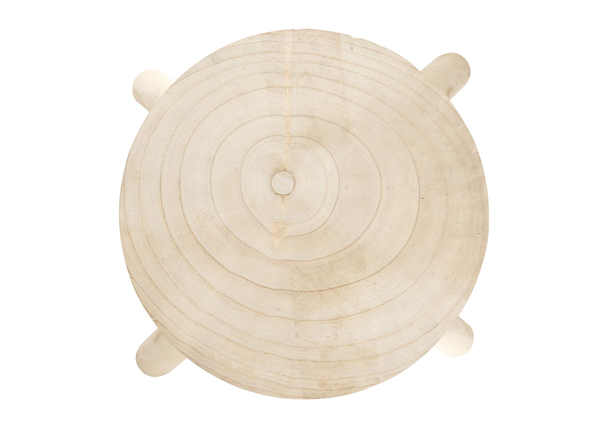 Aperçu - Tabouret Nyar Ø28xH41cm - paulownia massif - naturel