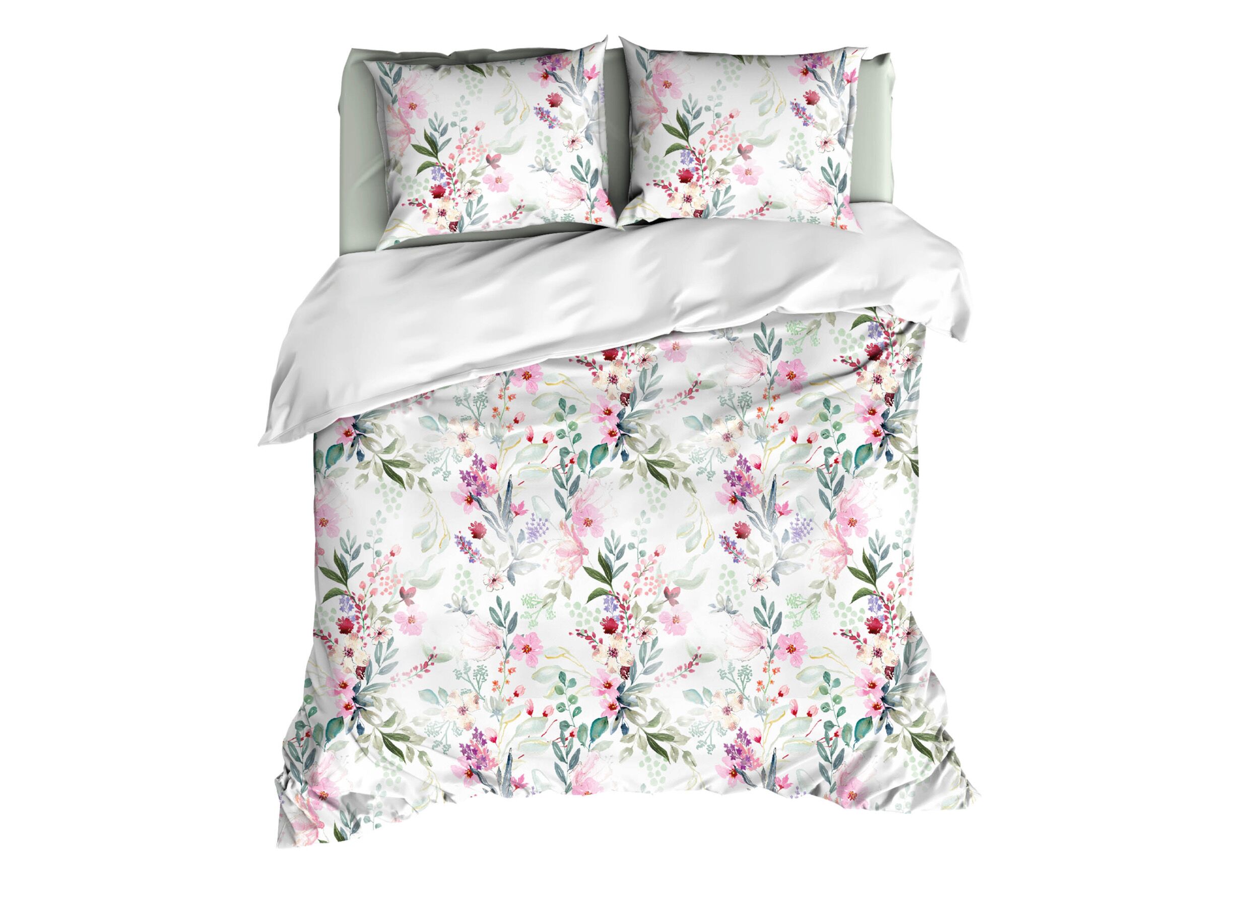 Plus Important - Housse de couette Solange 240x200/220cm - satin - multicolore