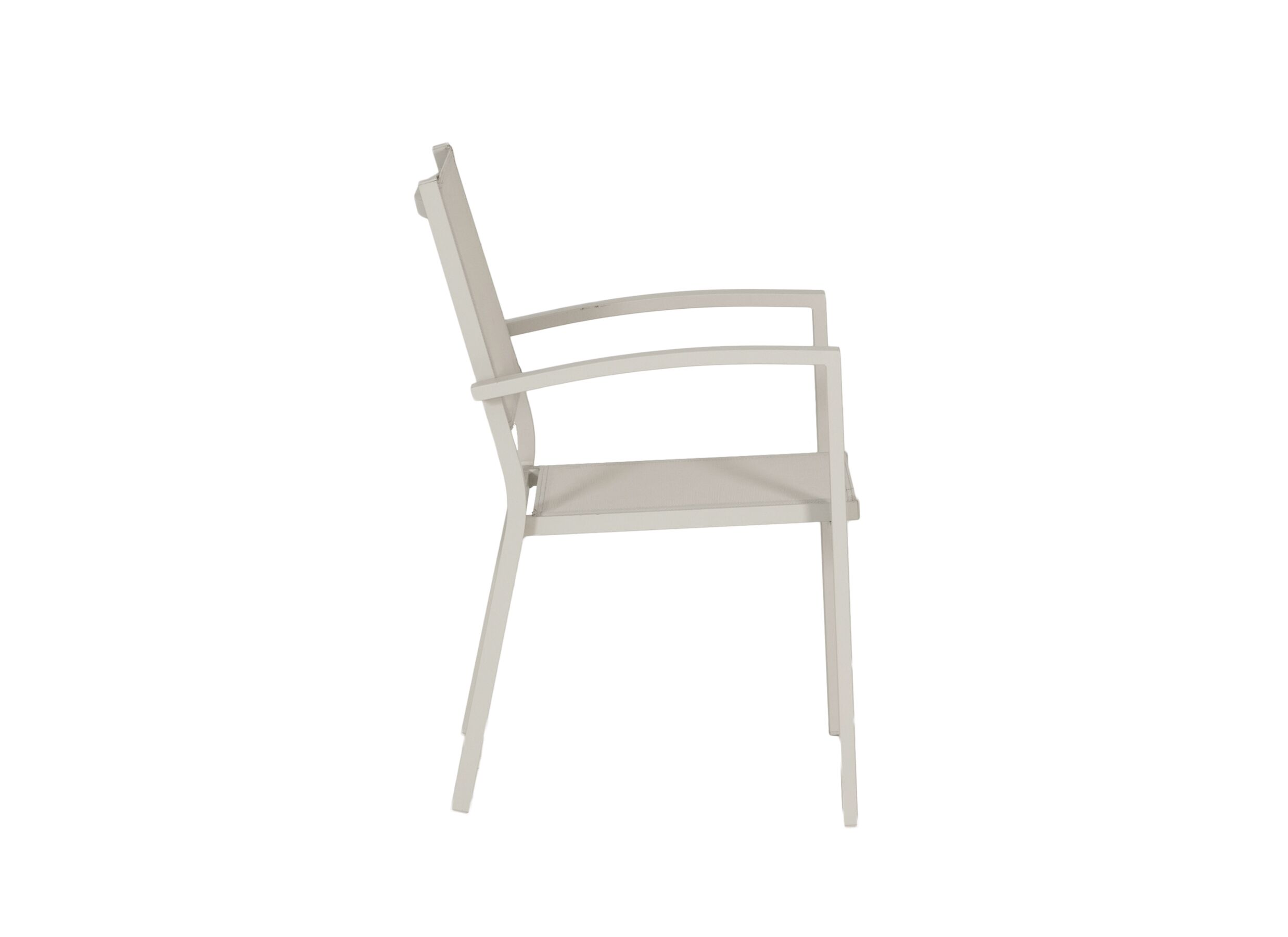 Aperçu - Chaise de jardin Prayer 57x64,5x87cm - aluminium & textilène - gris