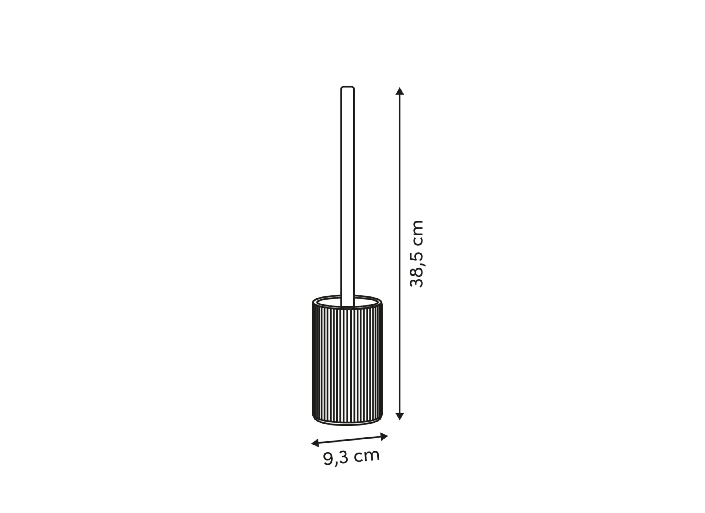 Afmetingen - Wc-borstel Ø9,3x38,5cm - polypropyleen - groen
