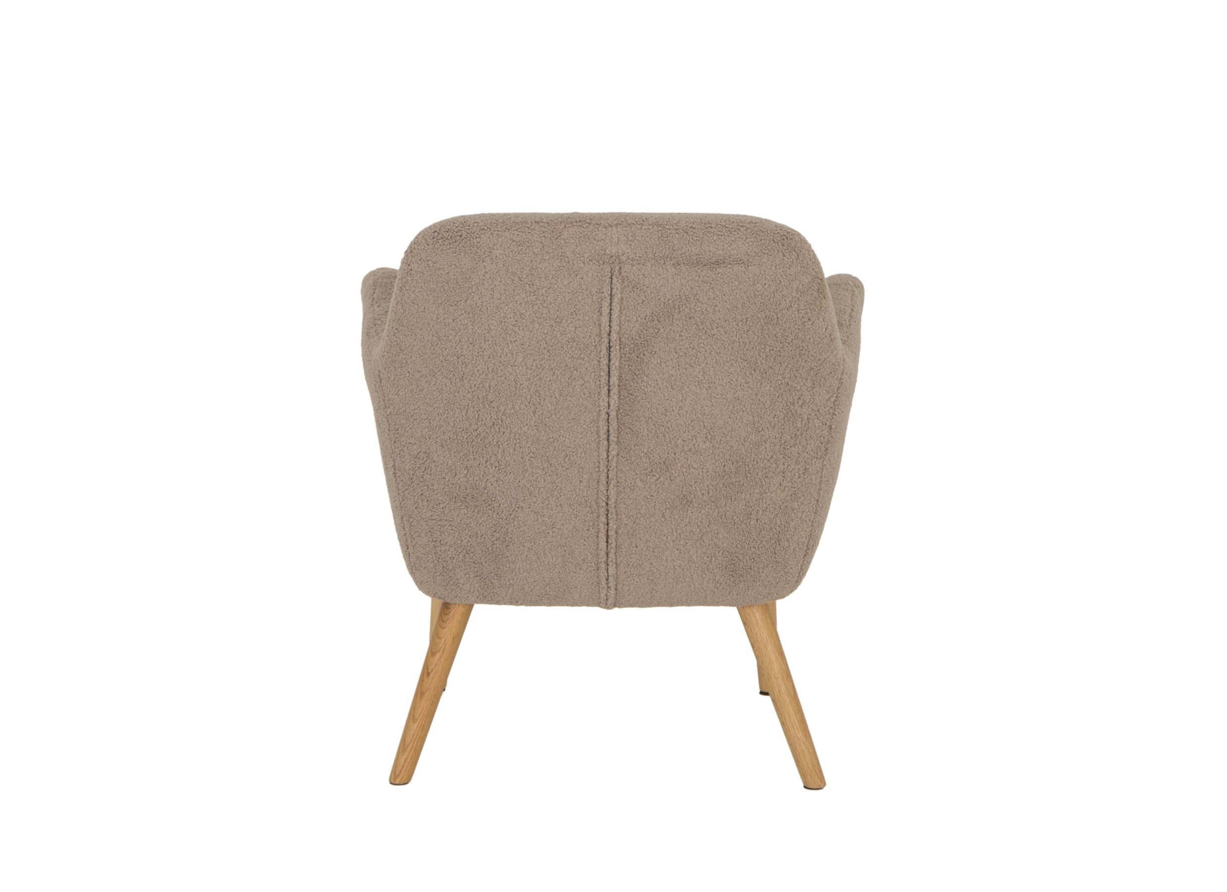Fauteuil Pacha 70x60x82cm - bouclé - taupe
