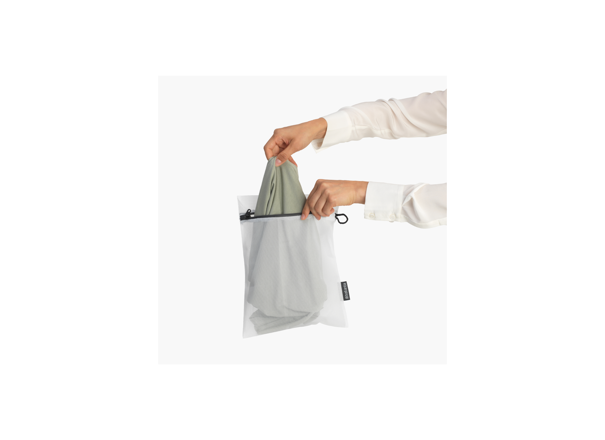 Waszak 33,8x44,5cm wit grijs set van 3