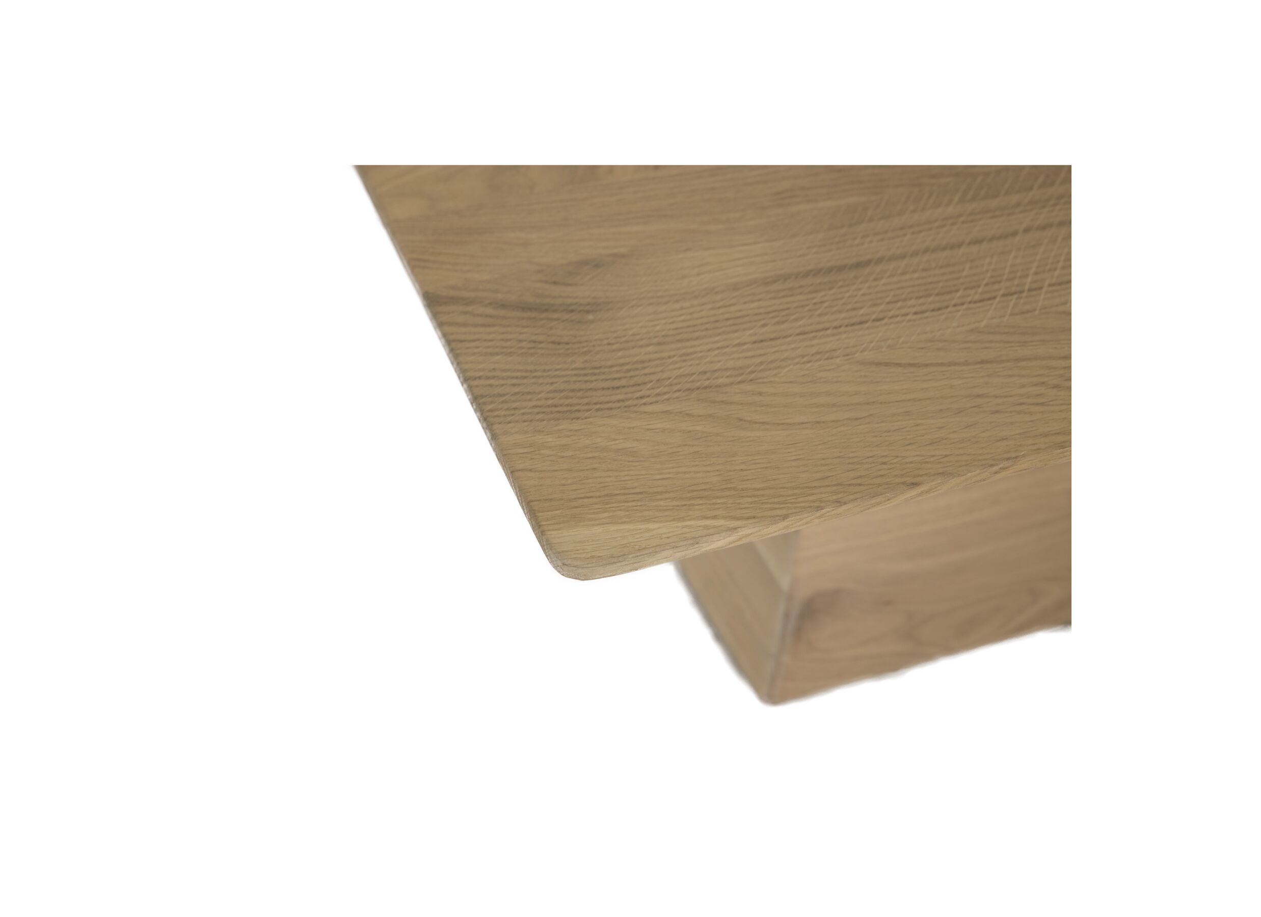Table basse Float 80x80x30cm chêne massif - naturel