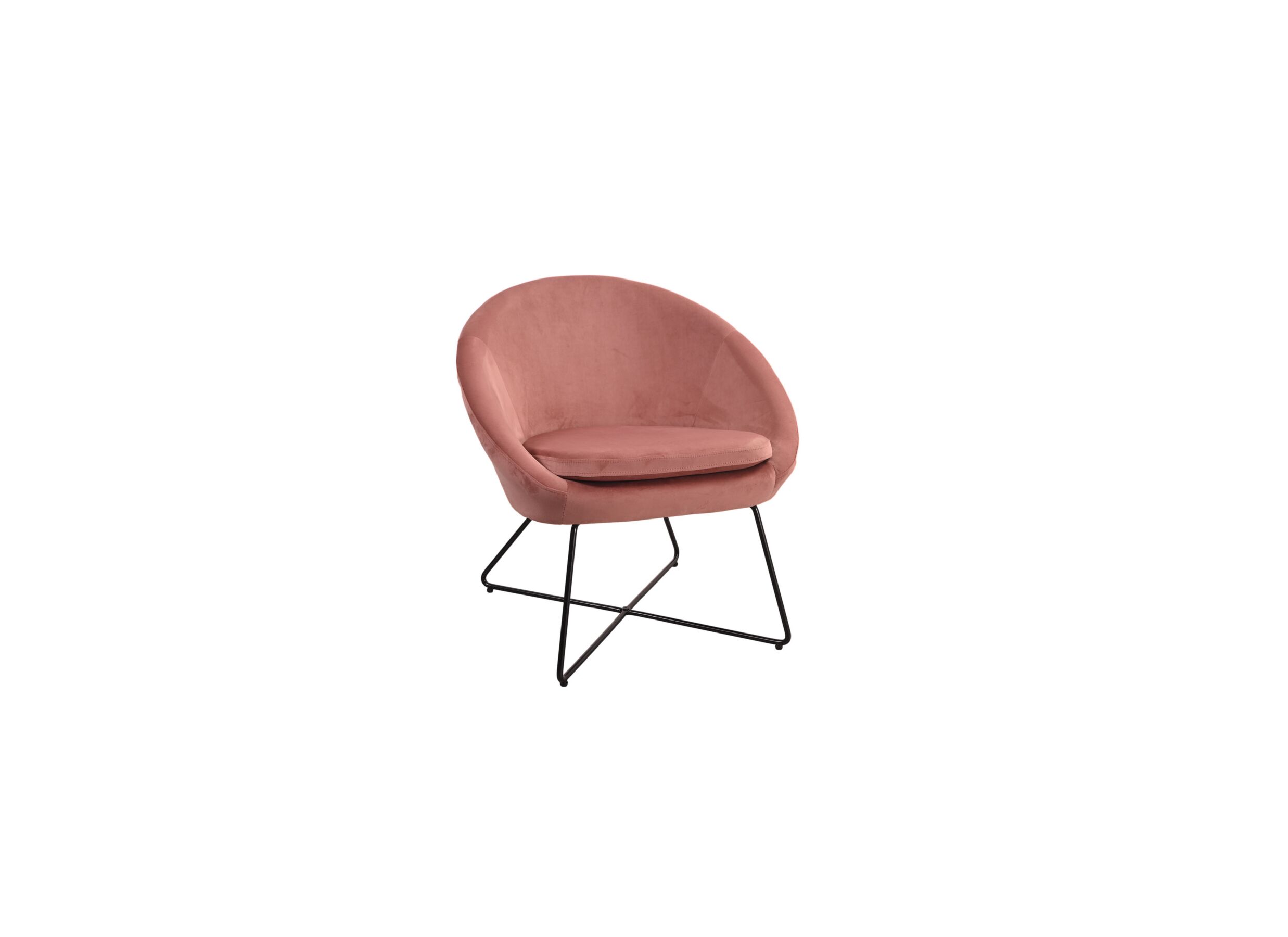 Plus Important - Fauteuil Juice 70x69x73,50cm - velours - rose
