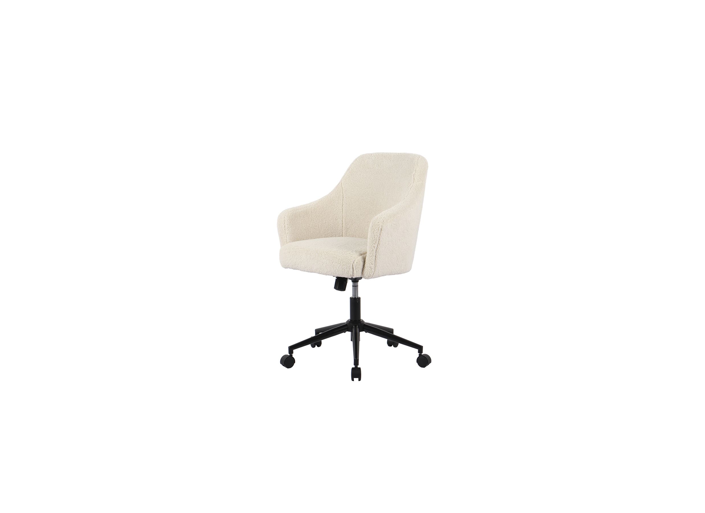 Chaise de bureau Icy 66x63x87,5cm - tissu - blanc
