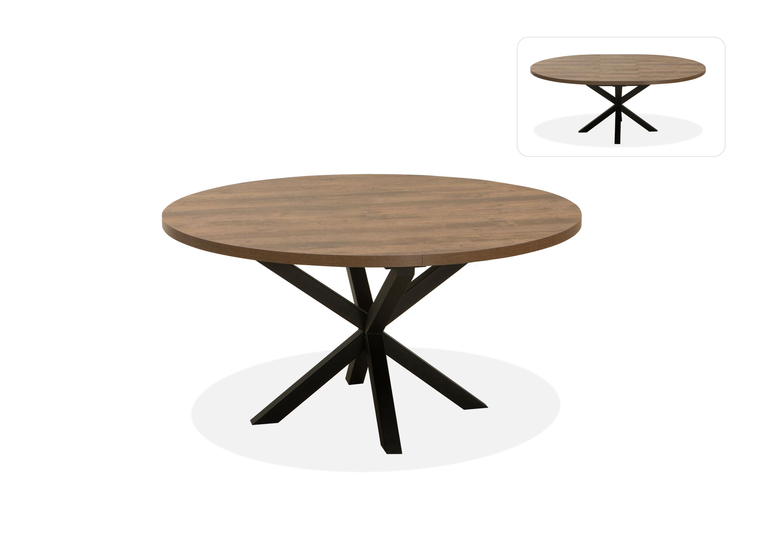 Table ronde Isla Ø140/180cm - lamulux - naturel