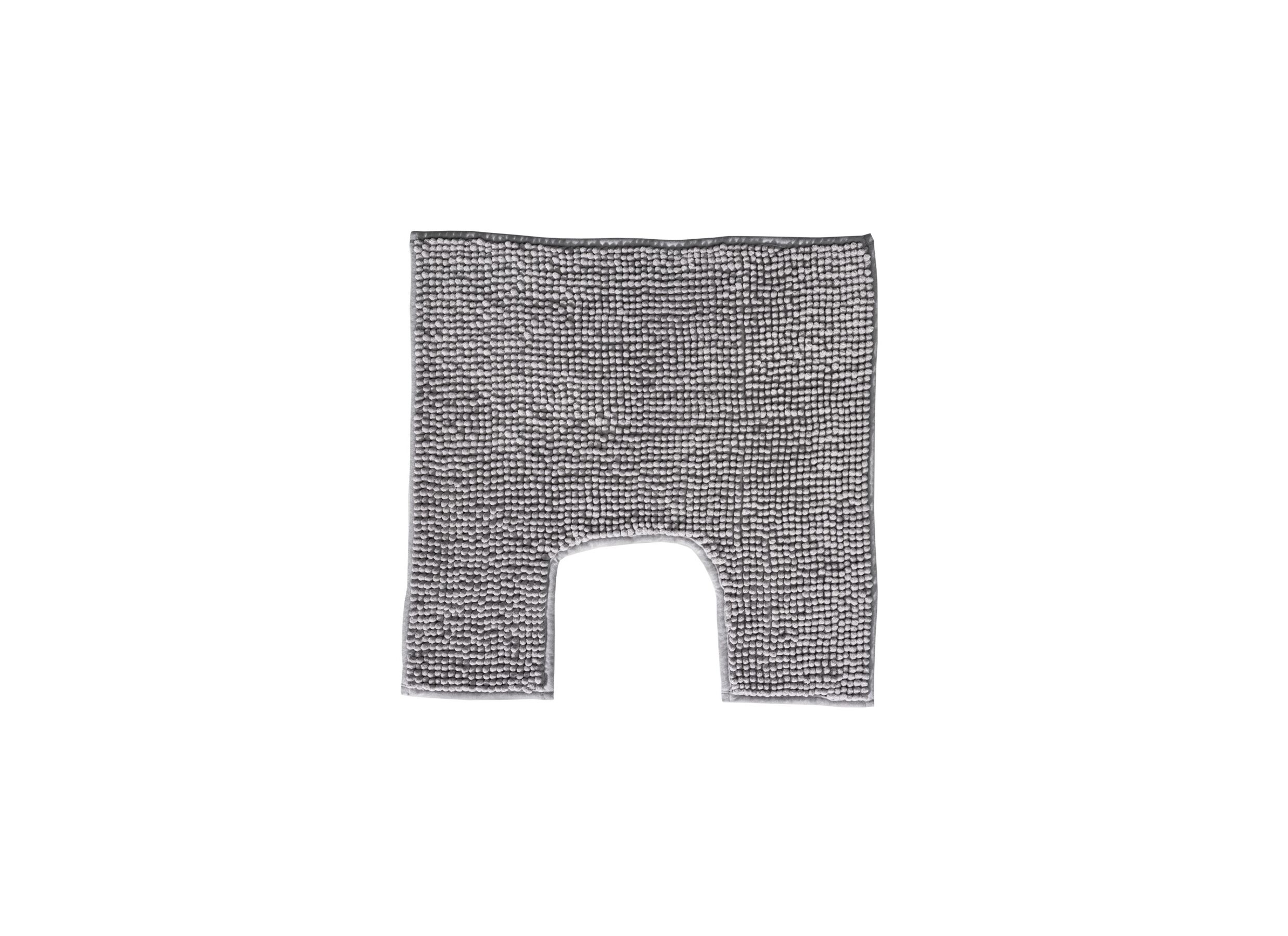 Hoofdfoto - Wc-mat Indiana Shape 50x50cm - chenille - grijs