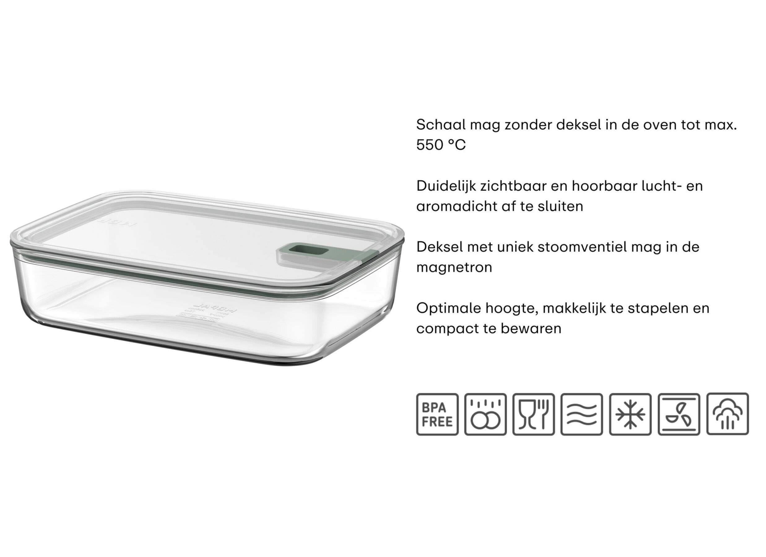 Opstelling - Bewaardoos Easyclip 2250cl Mepal