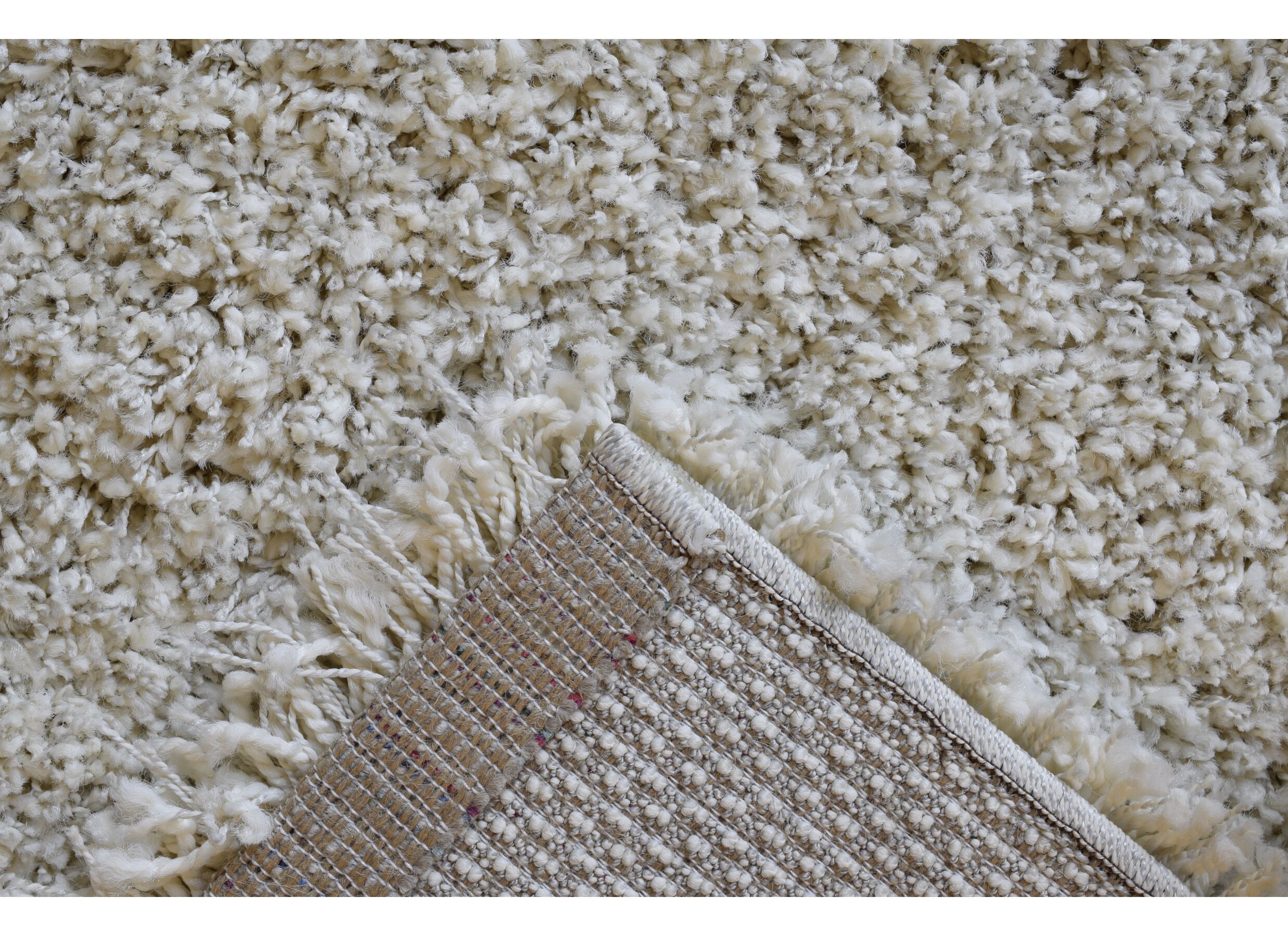 Detail - Tapis Twister 133x195cm - polypropylène - blanc