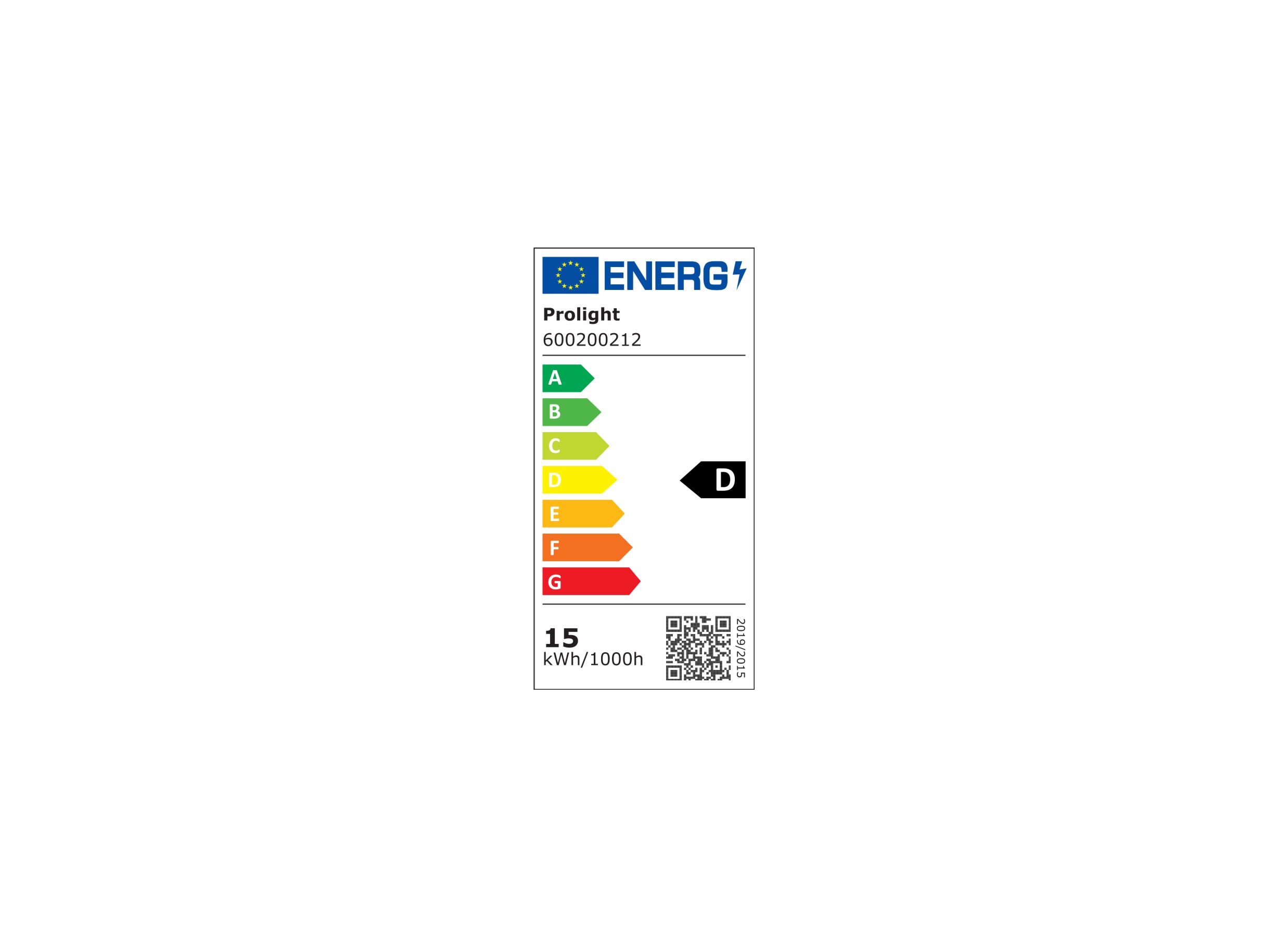 Energielabel - Ledlamp 15W R7S - dimbaar
