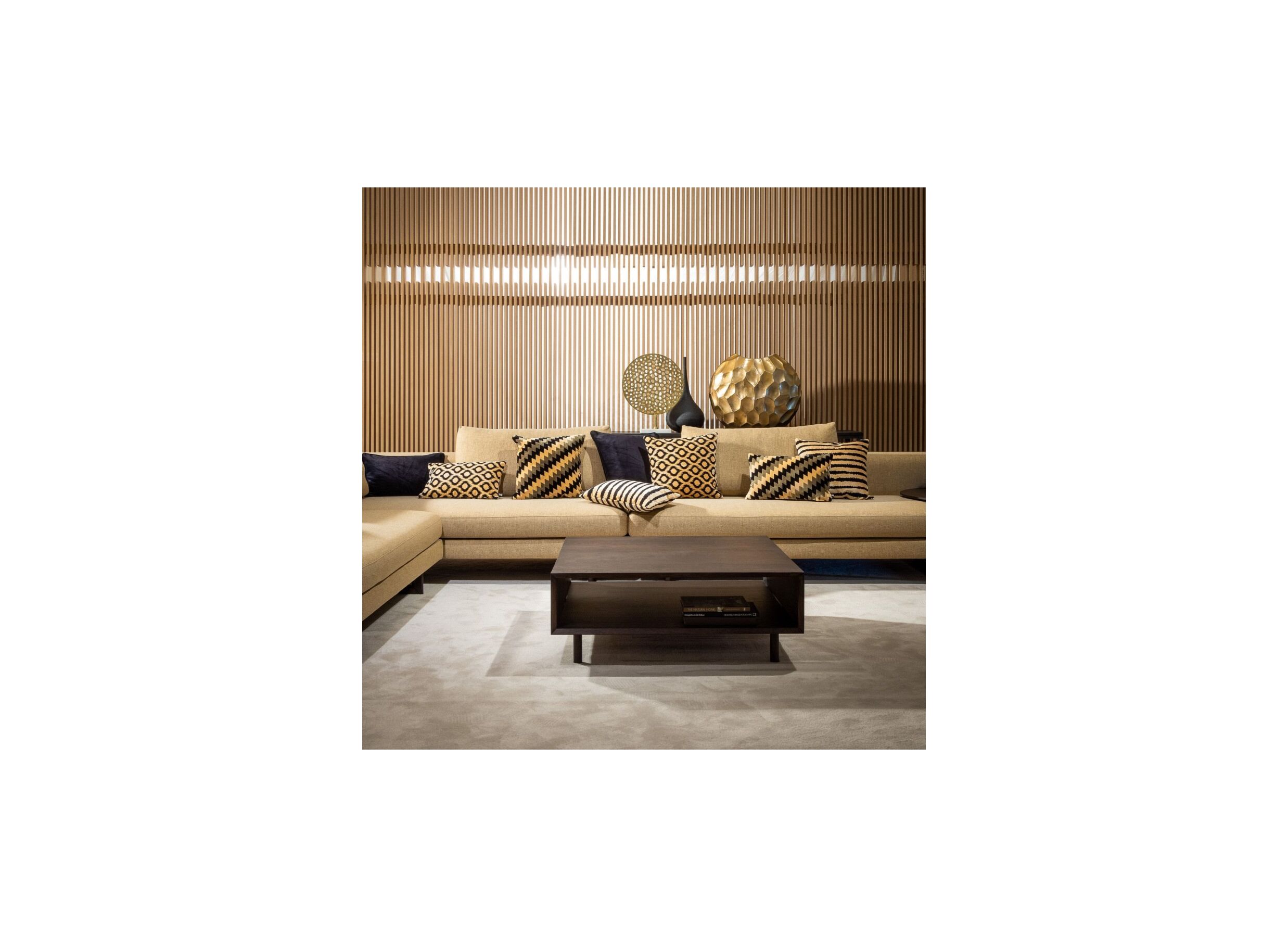 Photo ensemble - Coussin Lorenzo 45x45cm - tissu - raven