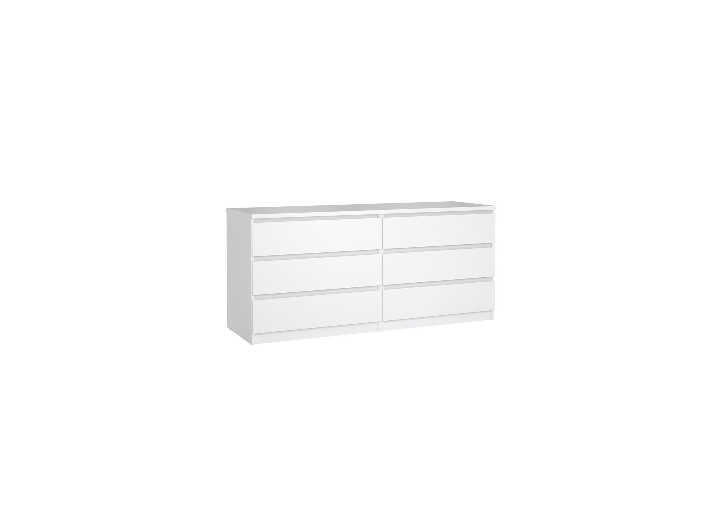 Commode Naia 154x50x71cm - Commode Naia 154x50x71cm - mélamine - blanc laqué