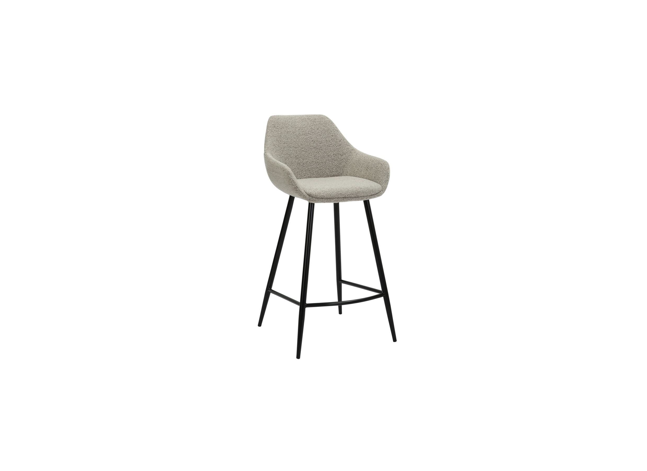 Chaise de bar Fangio HA68cm tissu gris - Chaise de bar Fangio HA68cm - tissu - gris