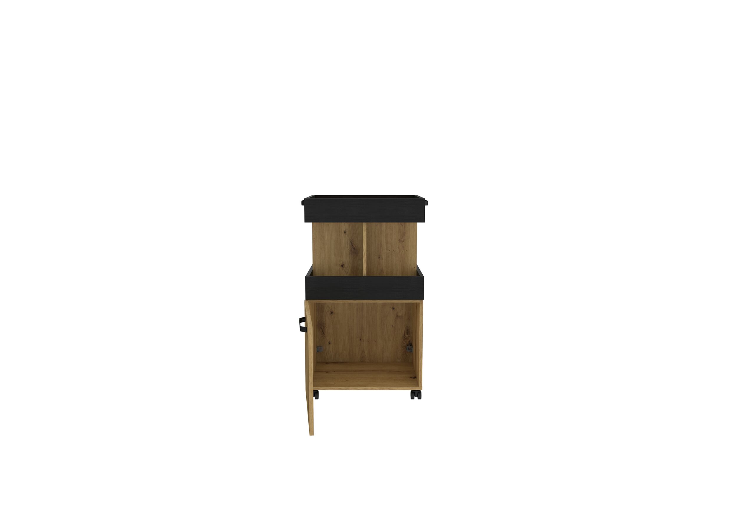 Indeling - Serveerwagen 50cm - decor - artisanale eik