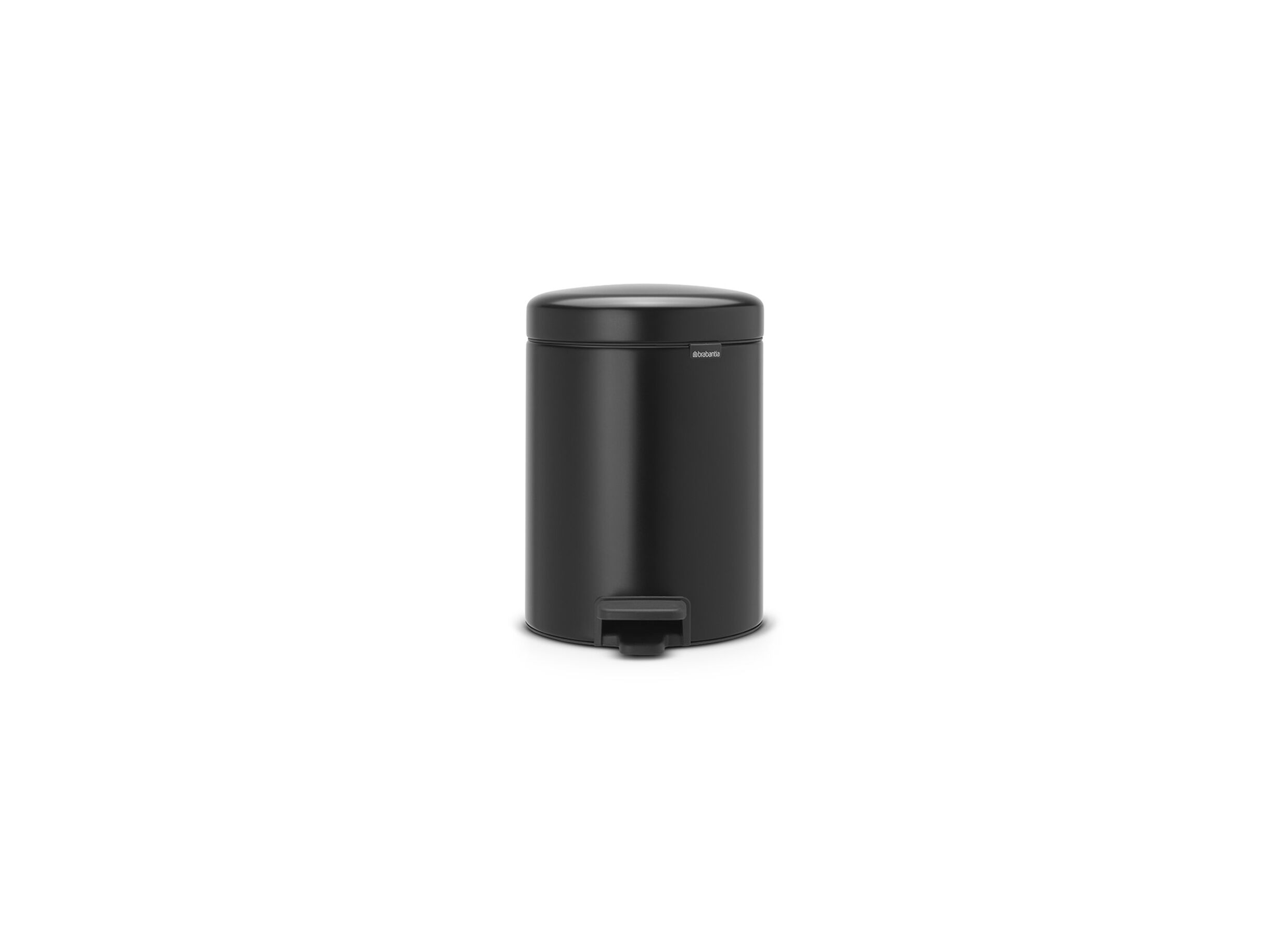 Poubelle à pédale NewIcon Brabantia 5L noir - Poubelle à pédale NewIcon Brabantia 5L matt black