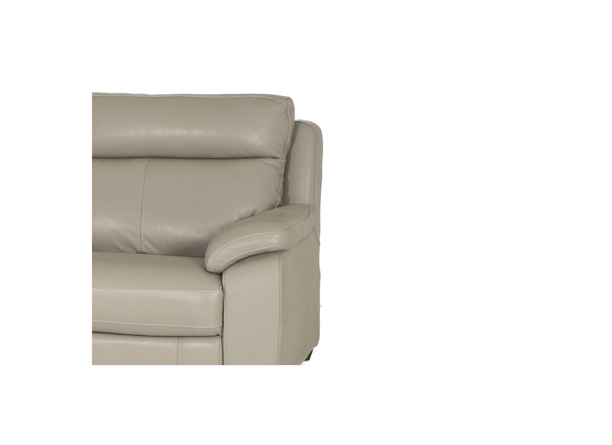 Detailfoto - Zetel Mohawk 2-zit - leder - grijs