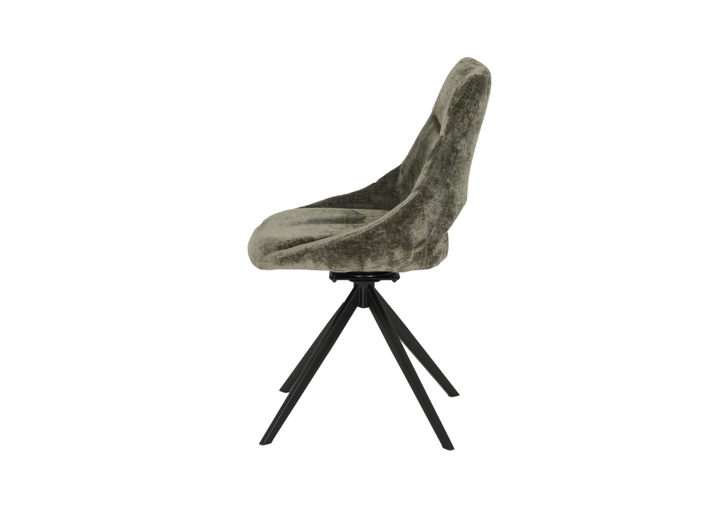 Chaise pivotante Pepper 52x60x89cm - tissu - vert