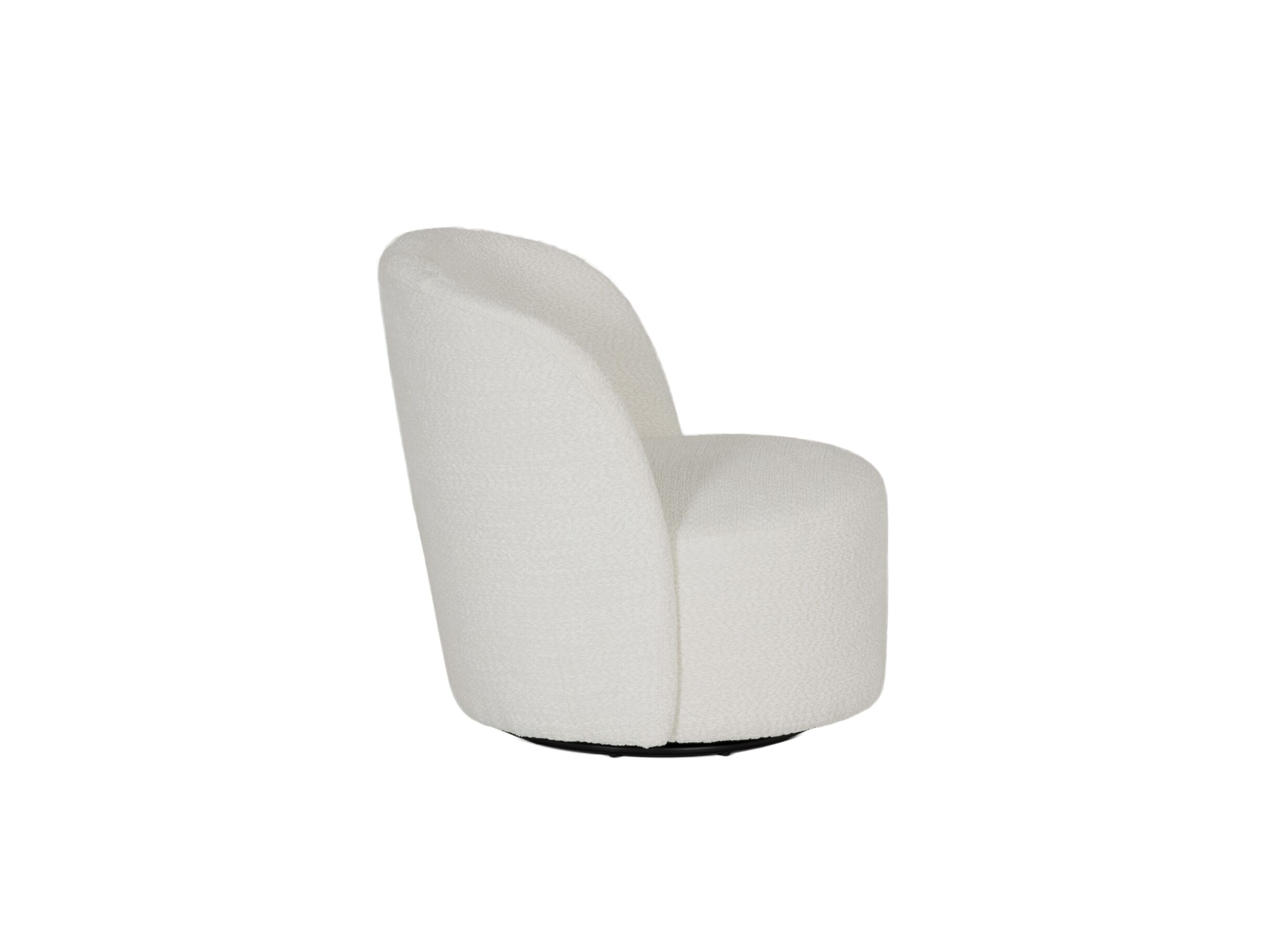 Aperçu - Fauteuil pivotant Companion 71x77x74cm - chenille - blanc