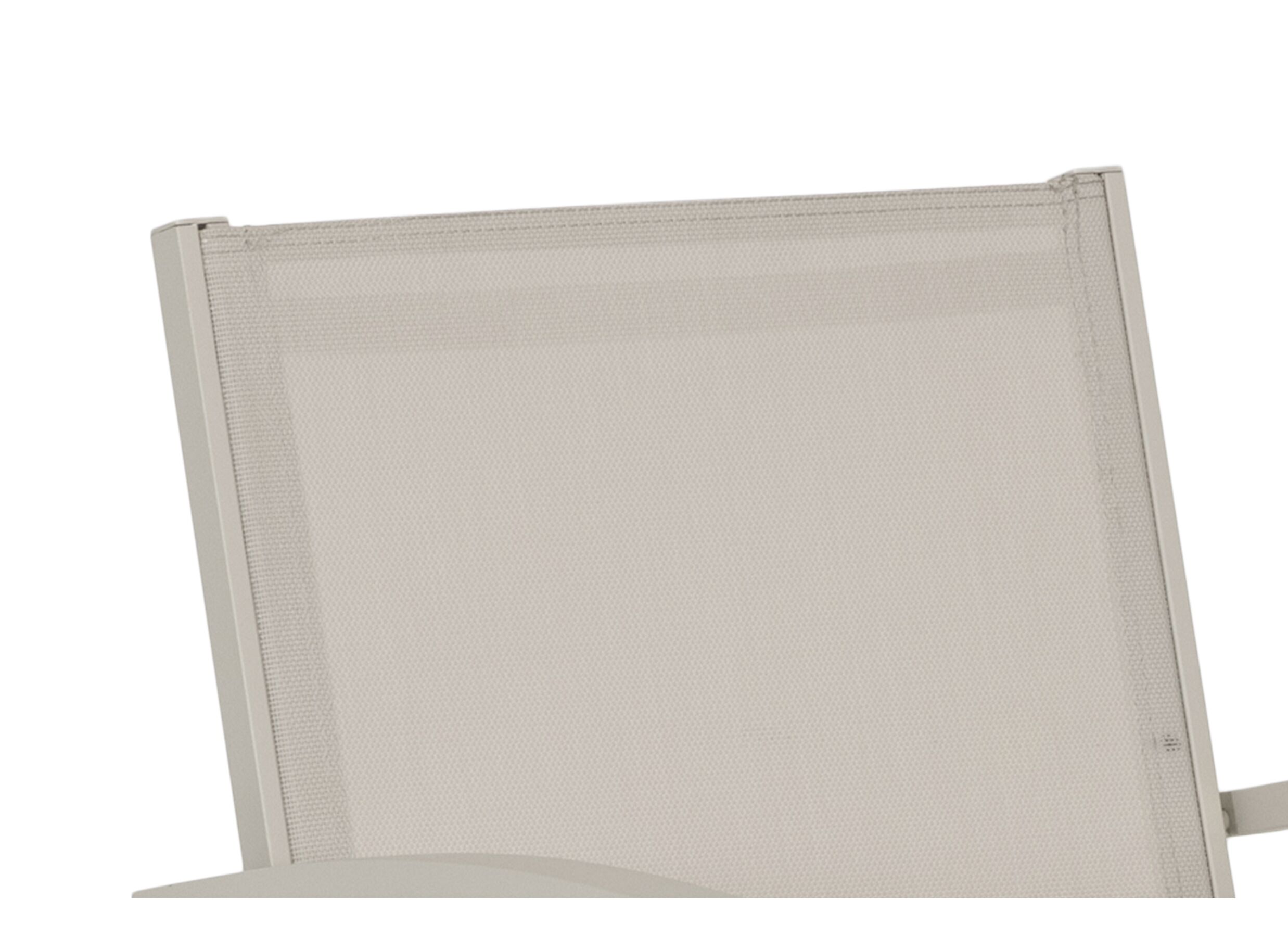 Detail - Chaise de jardin Prayer 57x64,5x87cm - aluminium & textilène - gris