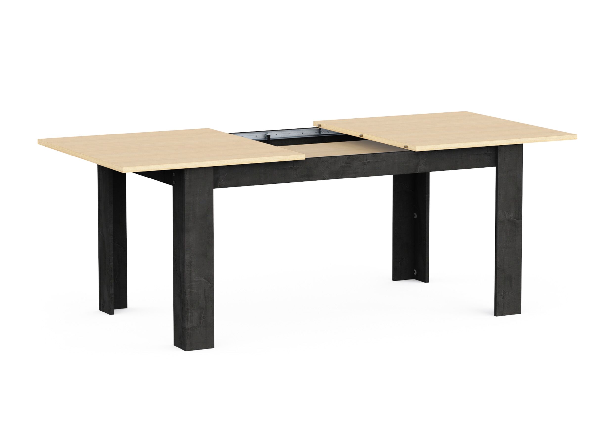 Aperçu - Table Kent 155/205x90cm - décor - chêne de fil & sidewalk
