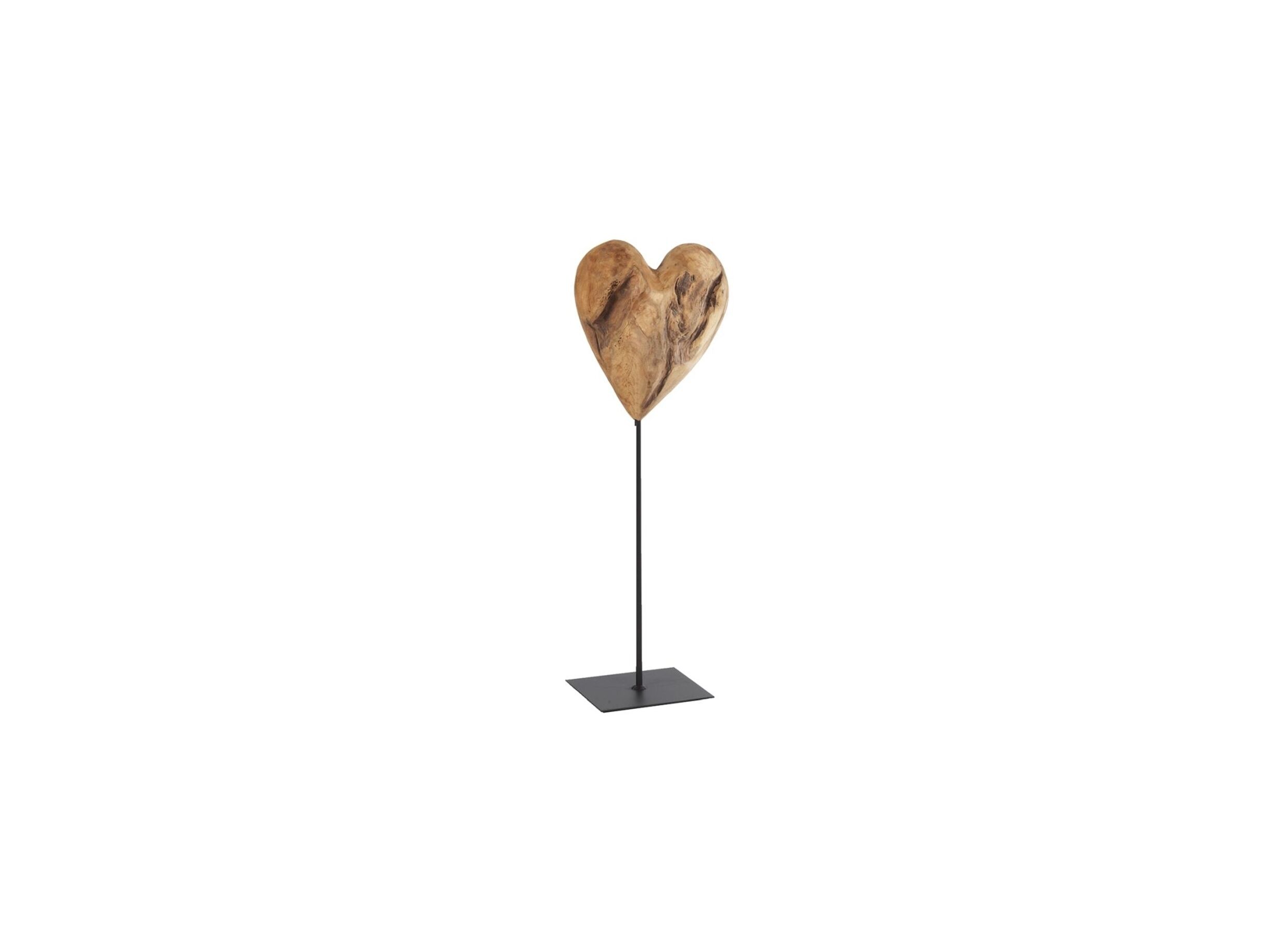 Deco Hart teak op voet H50cm