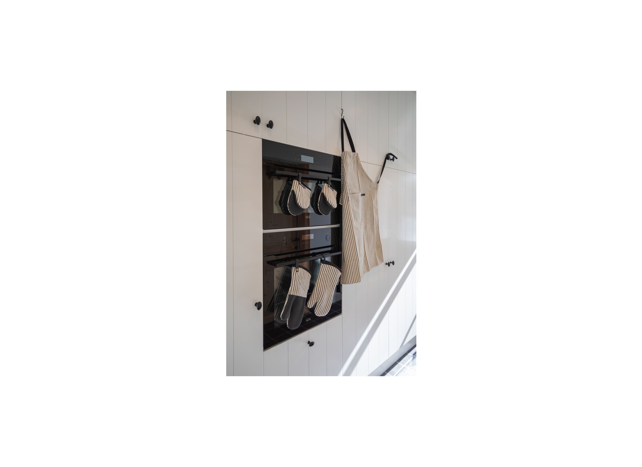 Photo ensemble - Gant isolant Toledo 33x17cm - coton & fibre de polyester - noir lot de 2