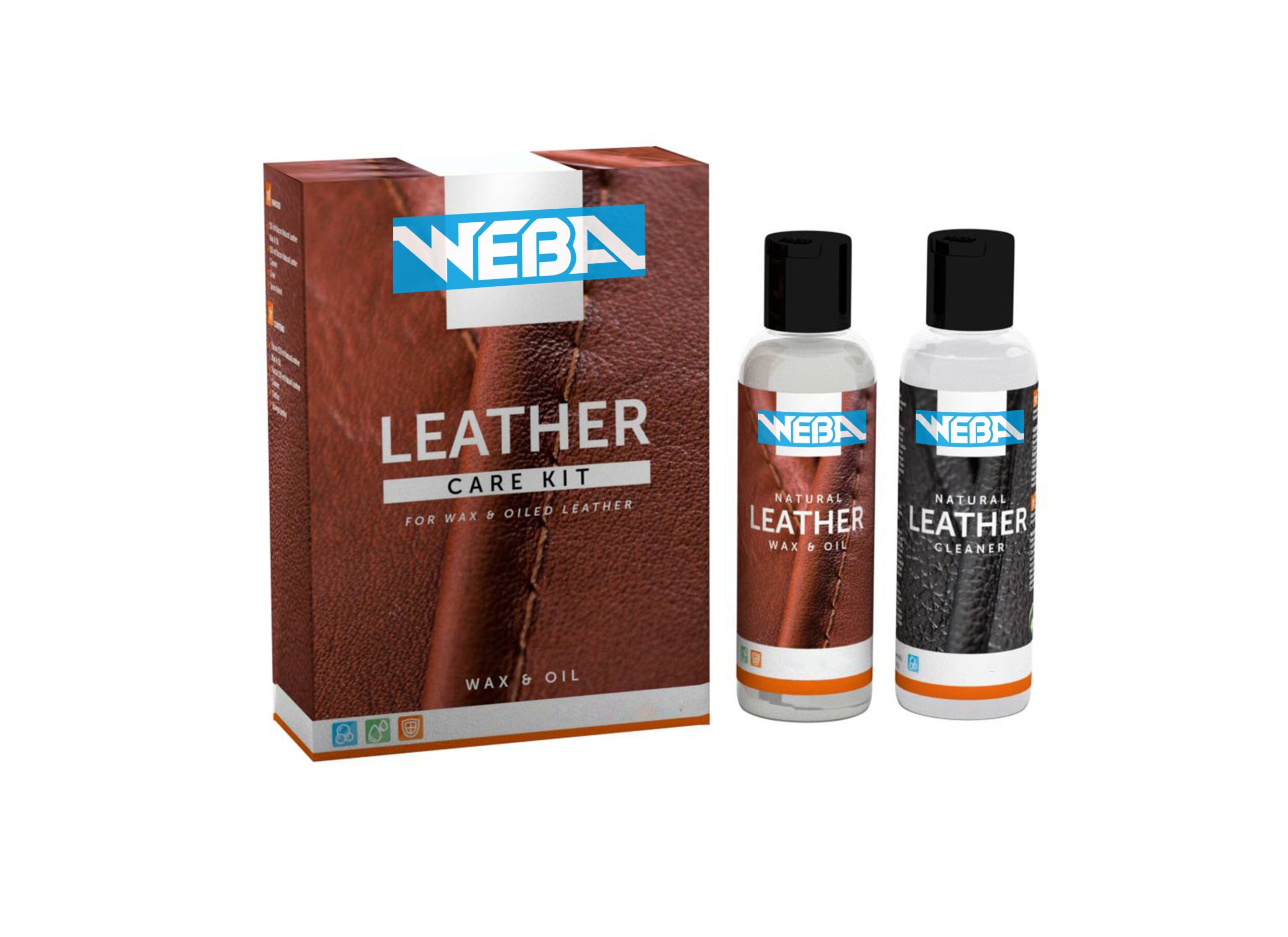 Leather care kit - gewaxt en geolied leder