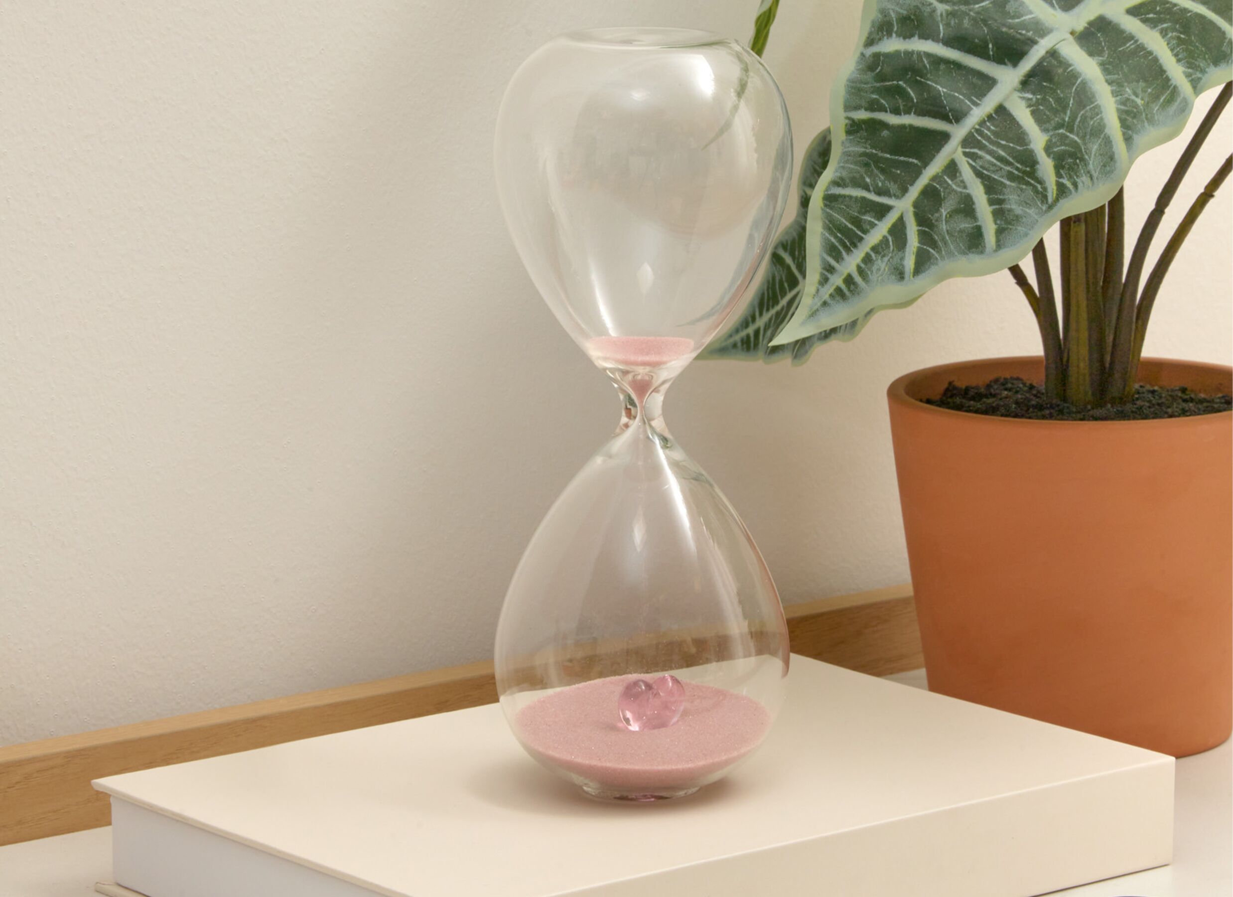 Foto ambiance - Sablier Popi H20,8cm - verre - multicolore