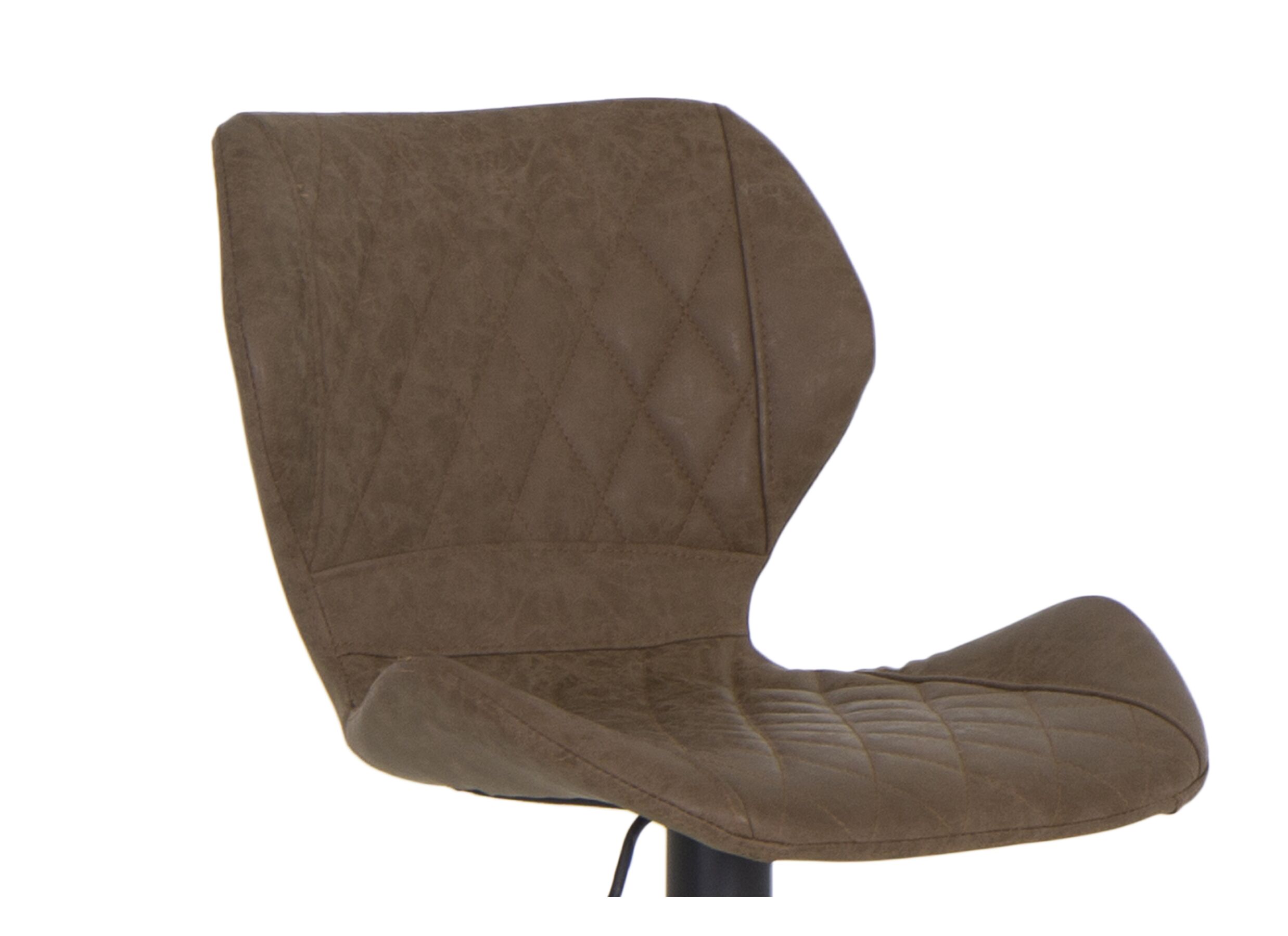 Barstoel Toro ZH58-80cm - lederlook - bruin