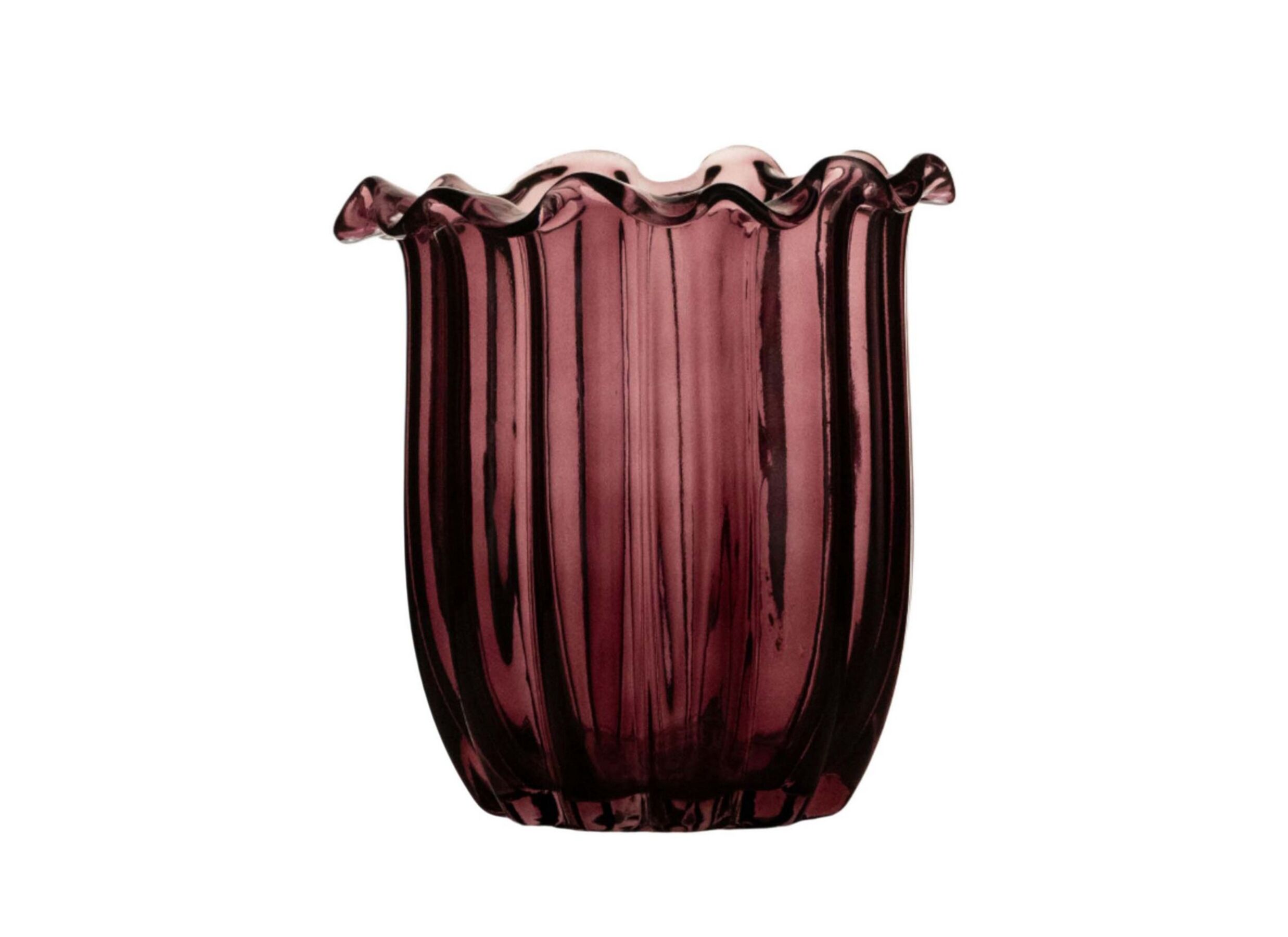 Hoofdfoto - Vaas Lotus H20cm - glas - paars