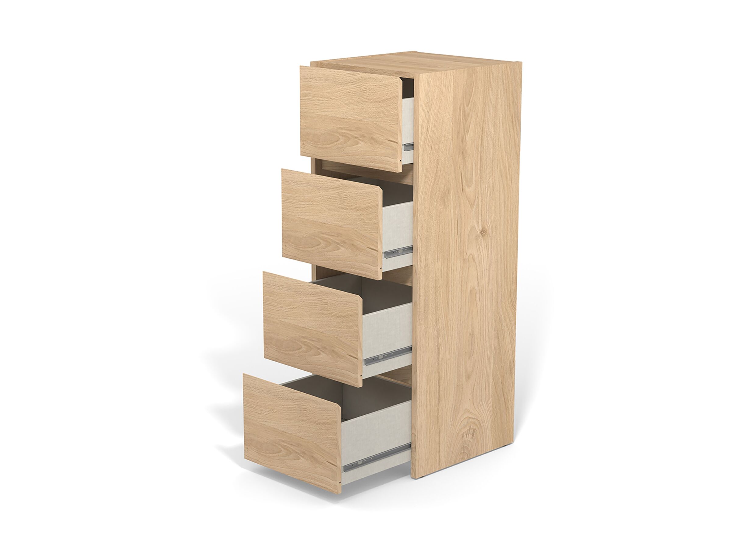 Indeling - Ladekast Mosaik 40x40x108cm - decor - hickory