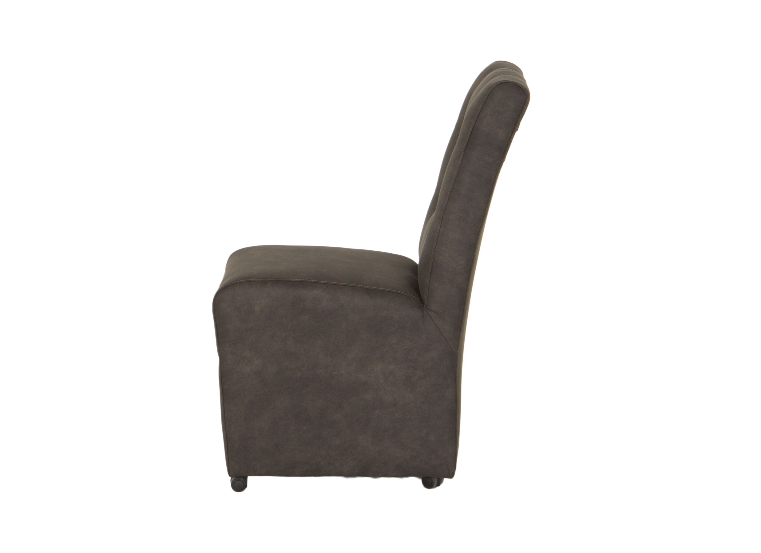 Chaise Dakar 52x72x97,5cm - microfibre - anthracite