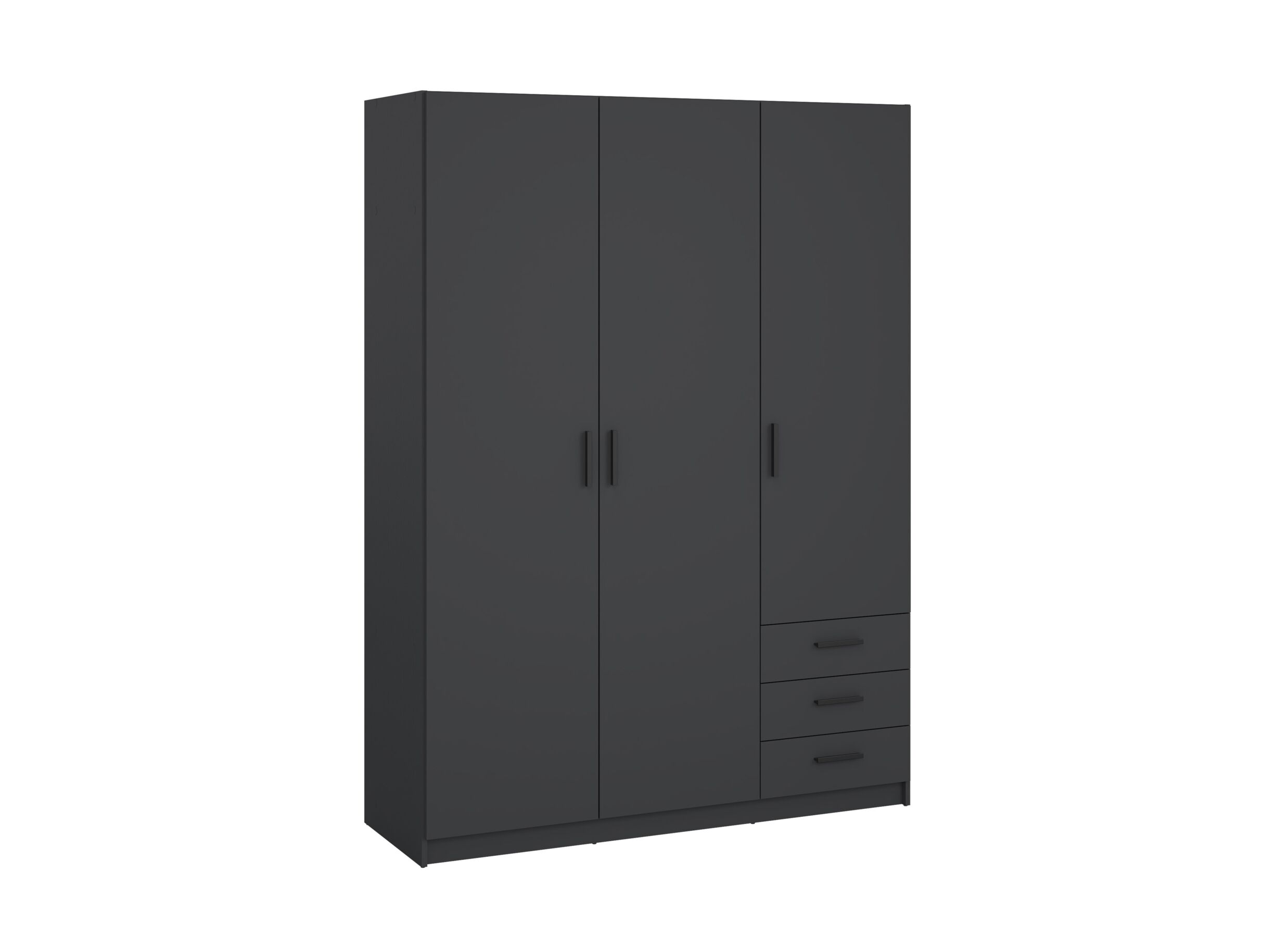 Kleerkast Sprint 147cm - decor - mat grijs - Garde-robe Sprint 147cm - décor - gris mat