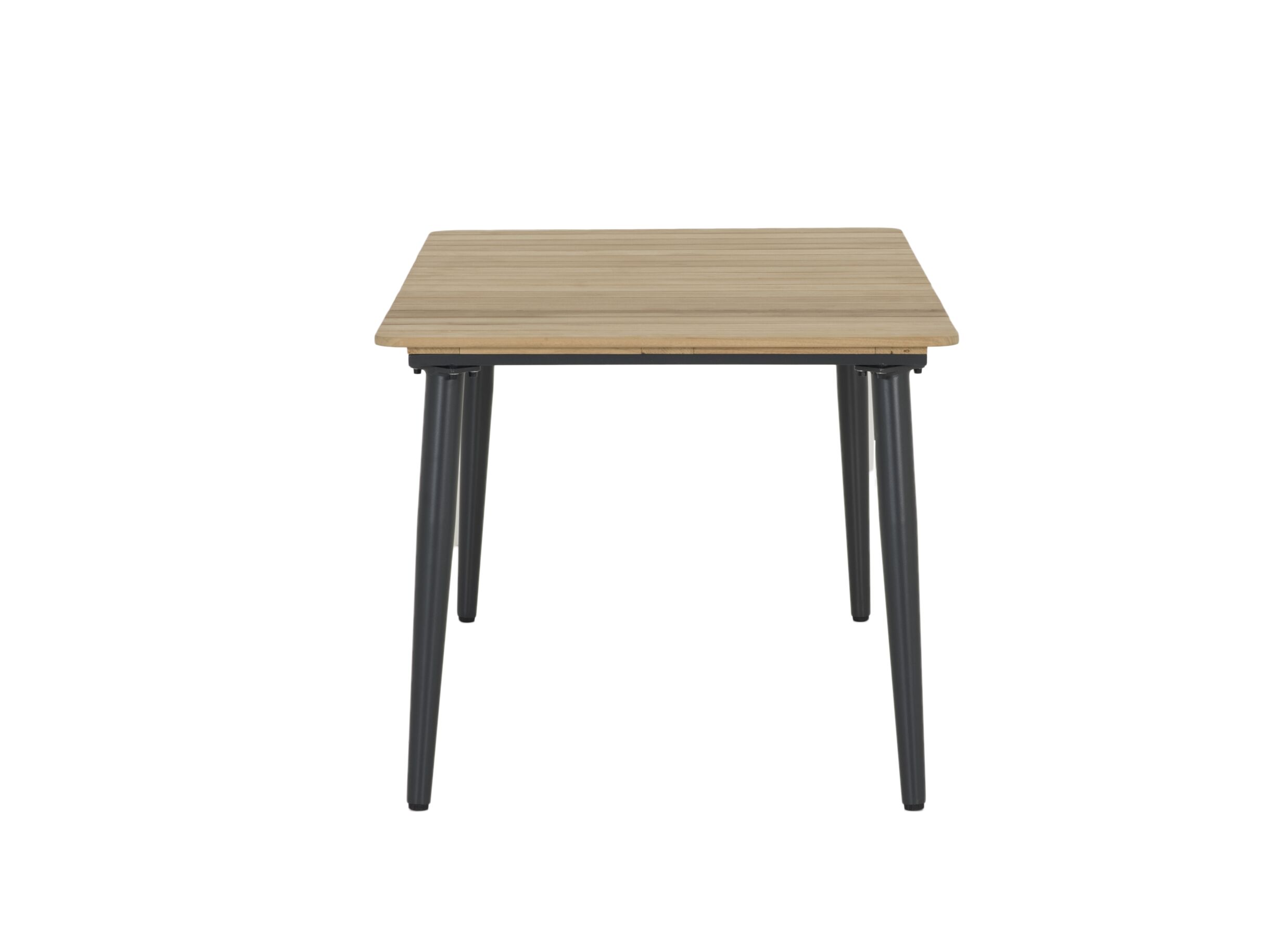 Aperçu - Table Brisk 160x90cm - teck massif & aluminium - naturel
