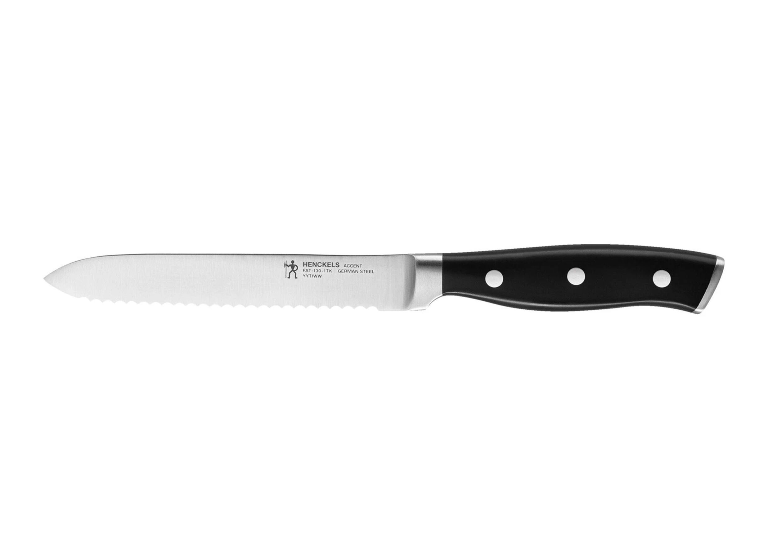 Henckels Accent Universeel mes 13cm - RVS & ABS - zwart - Henckels Accent Couteau universel 13cm - acier inoxydable & ABS - noir
