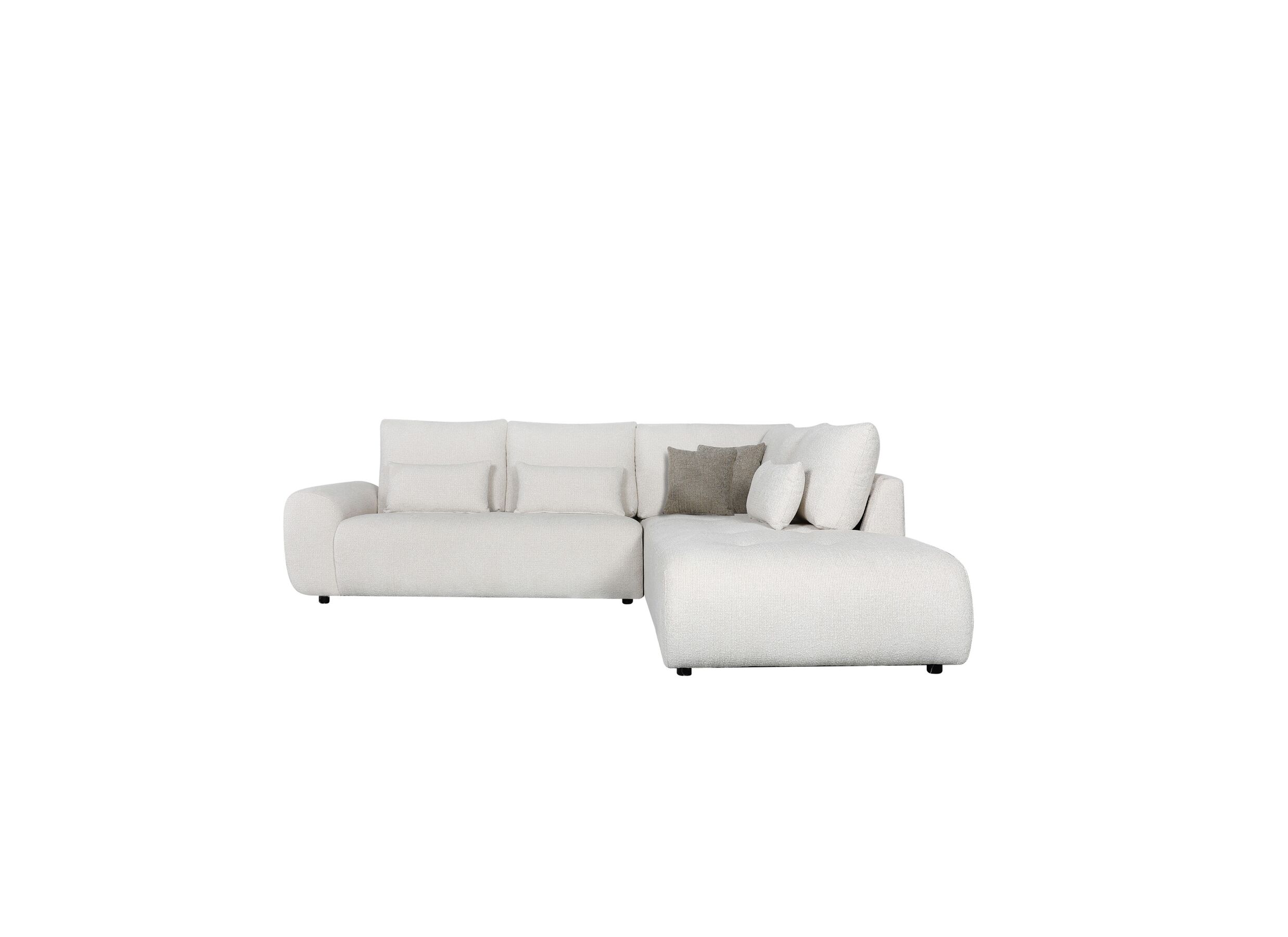 Aperçu - Canapé d'angle Garama tissu beige