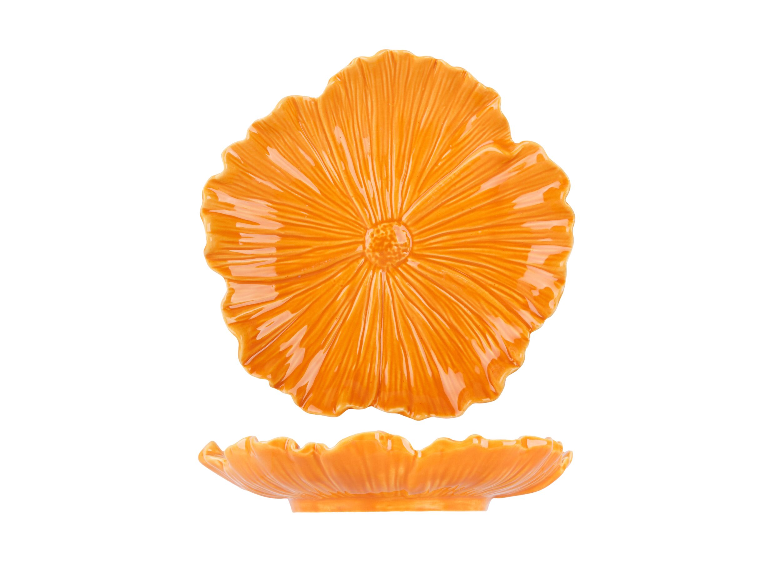 Aperçu - Plat Bloem 15,8x15,5x2,8cm - céramique - orange