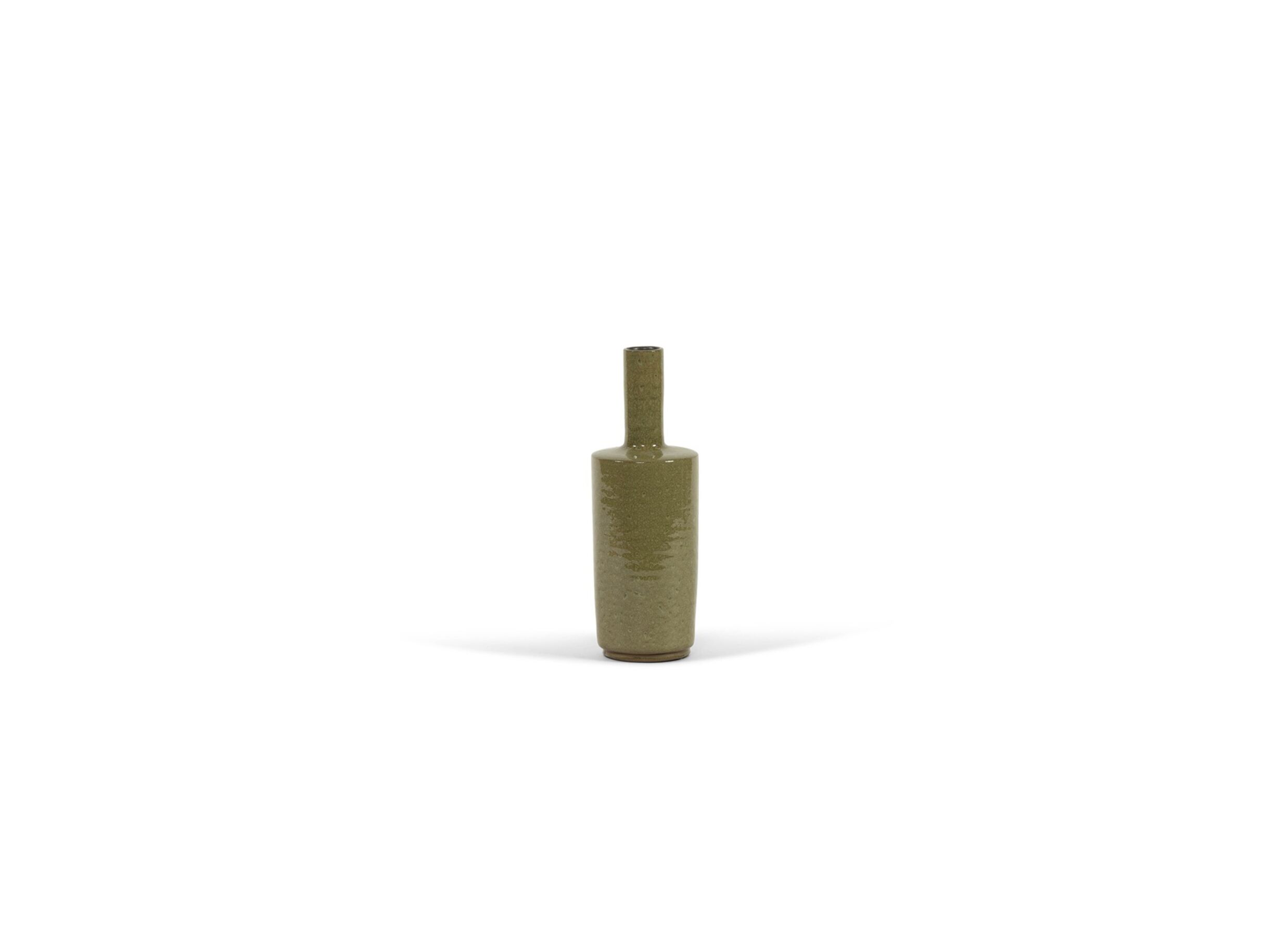 Vaas H47cm - terracotta - groen - Vase H47cm - terre cuite - vert