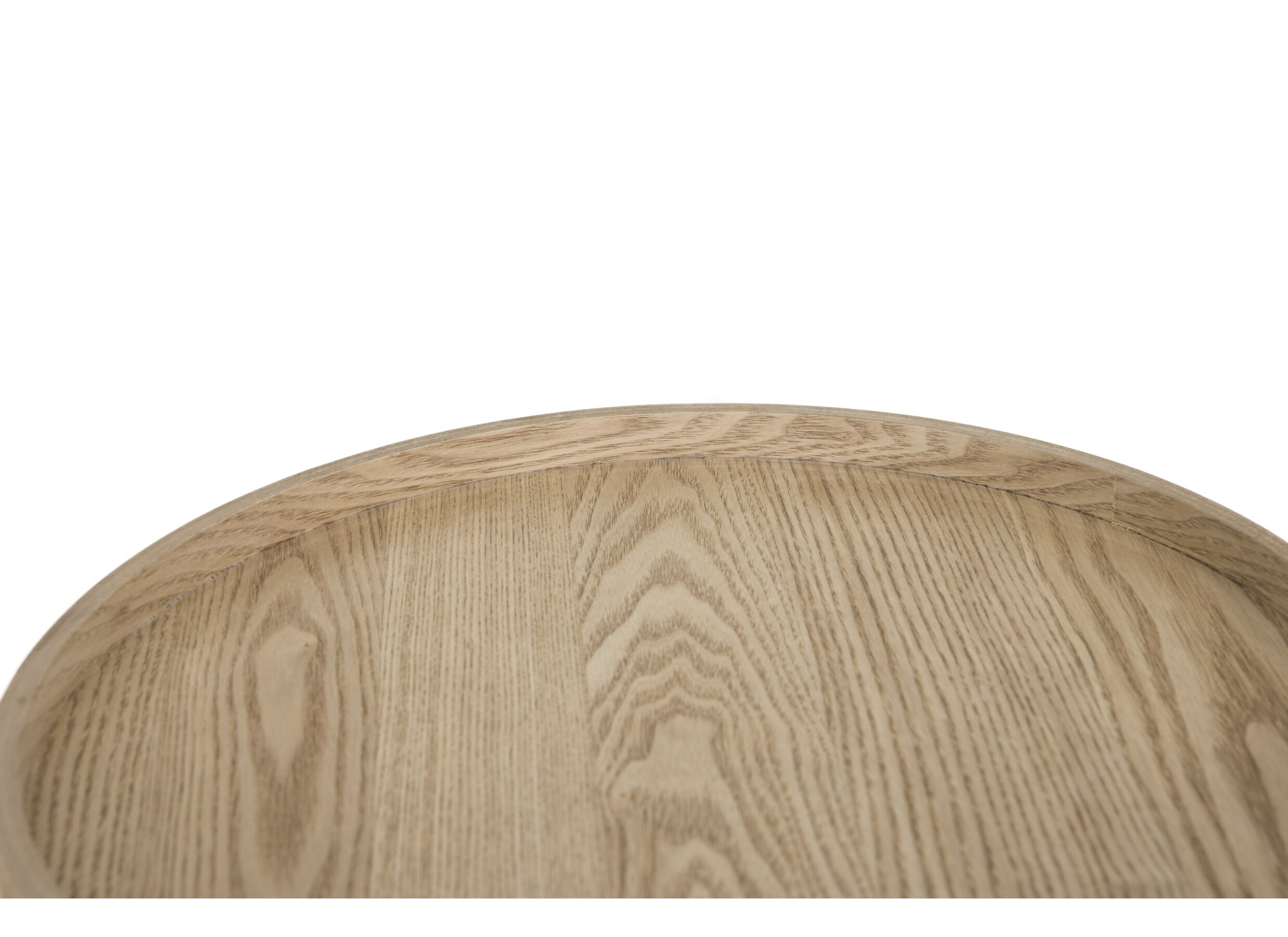Detail - Table basse Mush Ø45cm - placage de frêne & décor - naturel