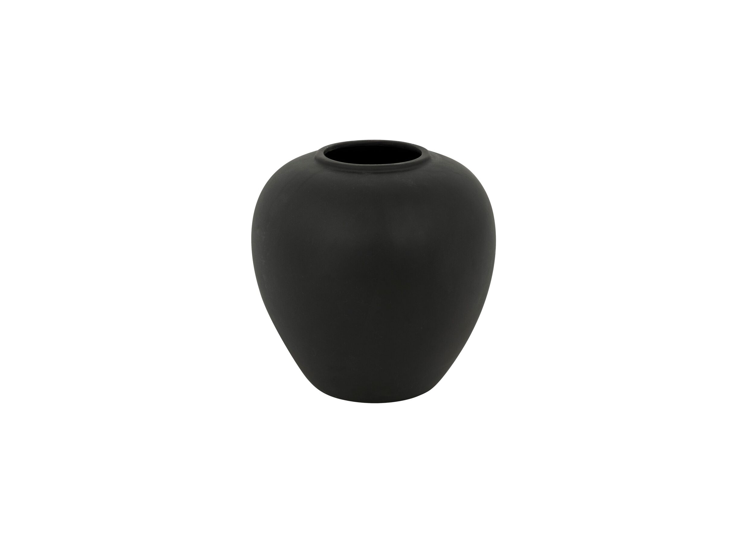 Plus Important - Vase Rily H22cm - céramique - noir