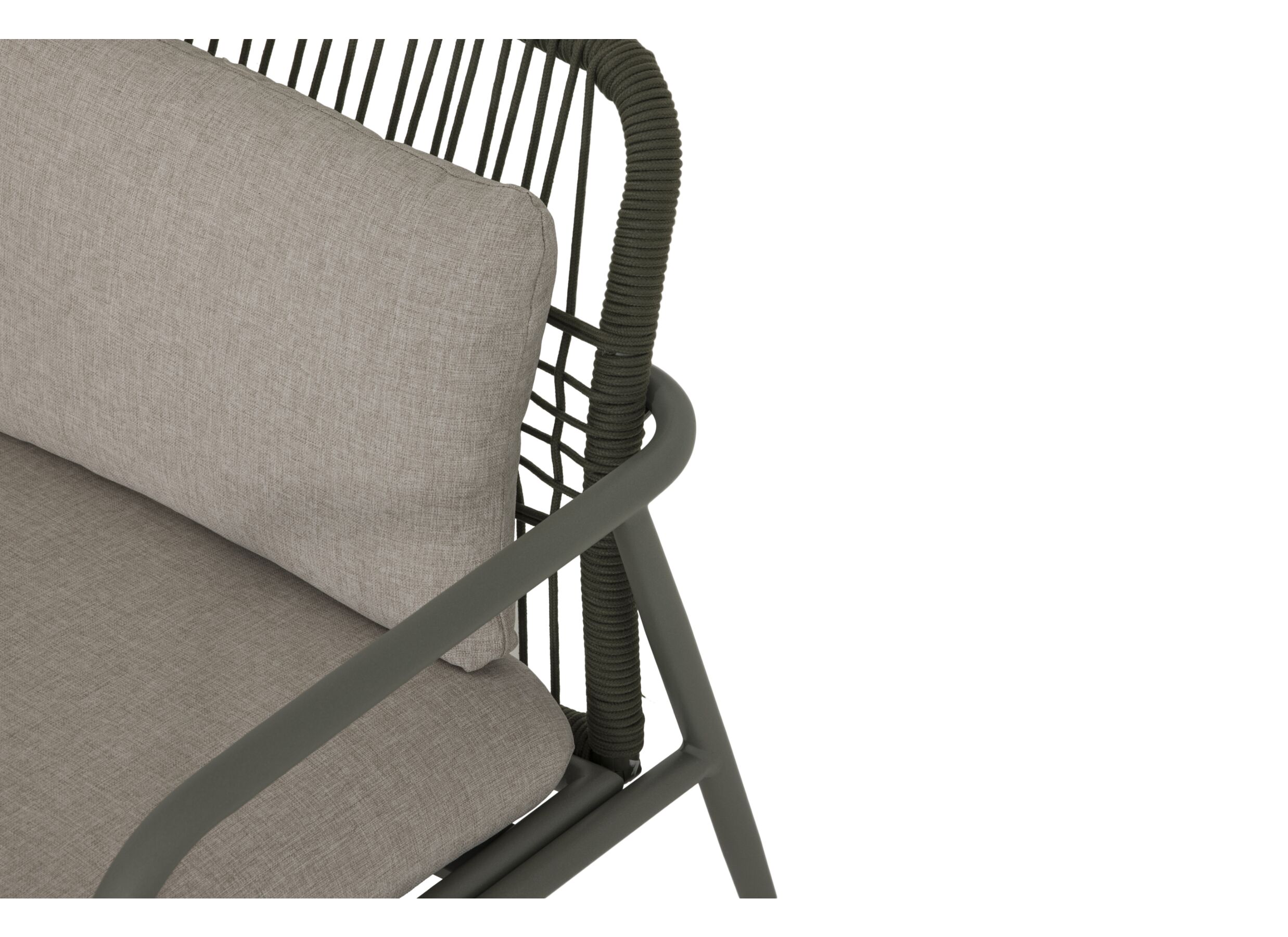 Detailfoto - Loungeset Tessera aluminium - kussens in olefin - groen