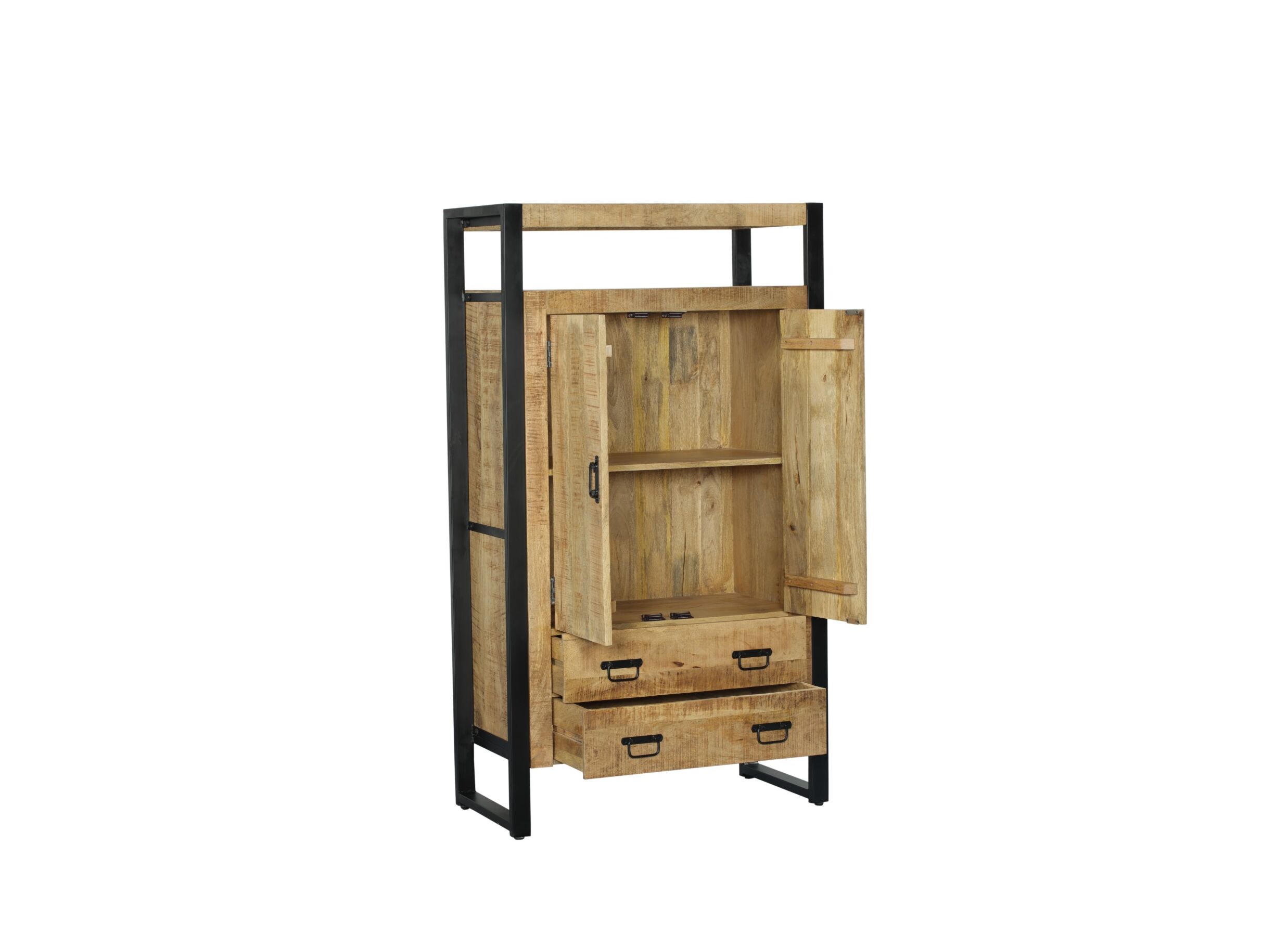 Disposition - Meuble Bar Sanguine 90cm - mangue massif - nature