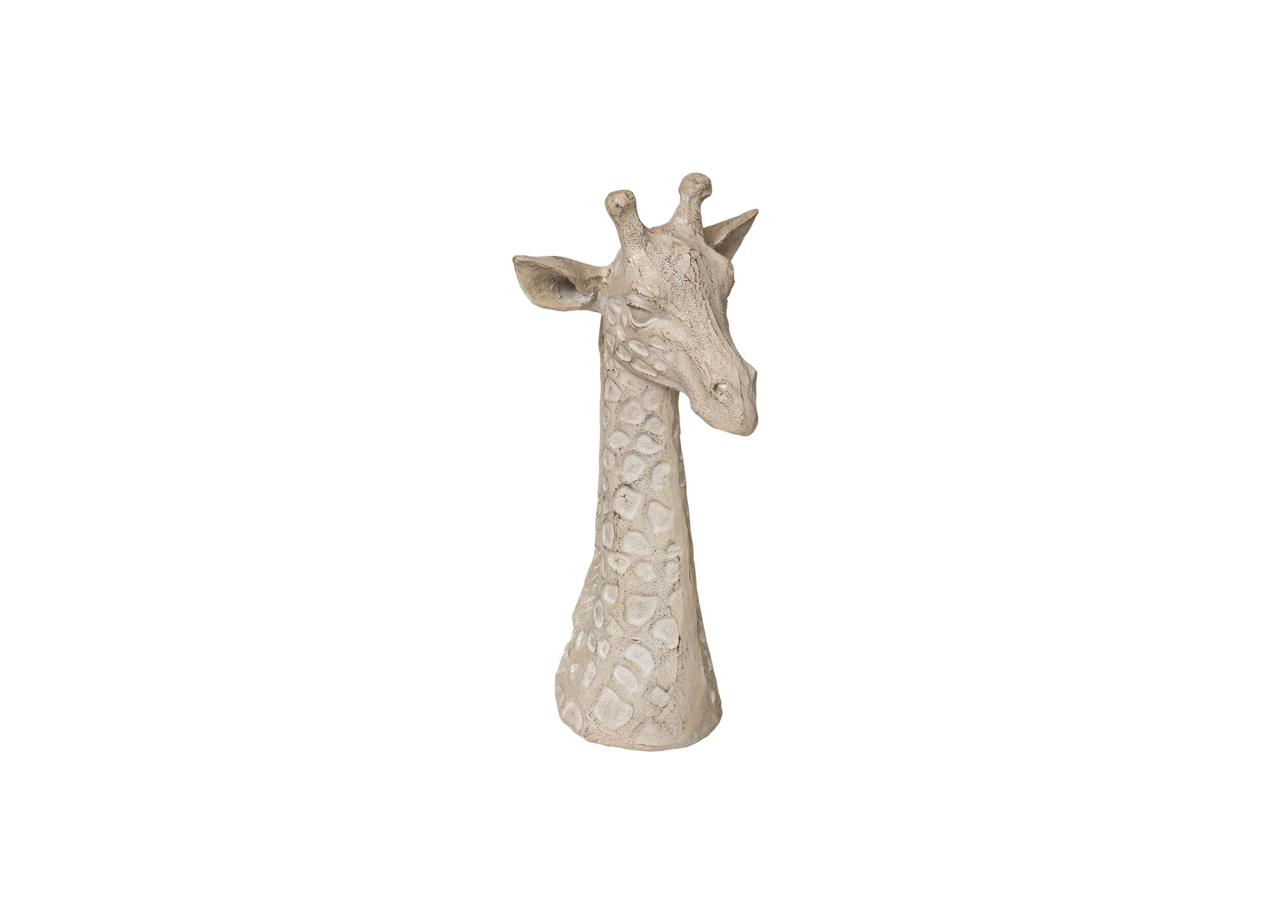 Overzichtsfoto - Beeldje Safari Giraffe hoofd 33cm
