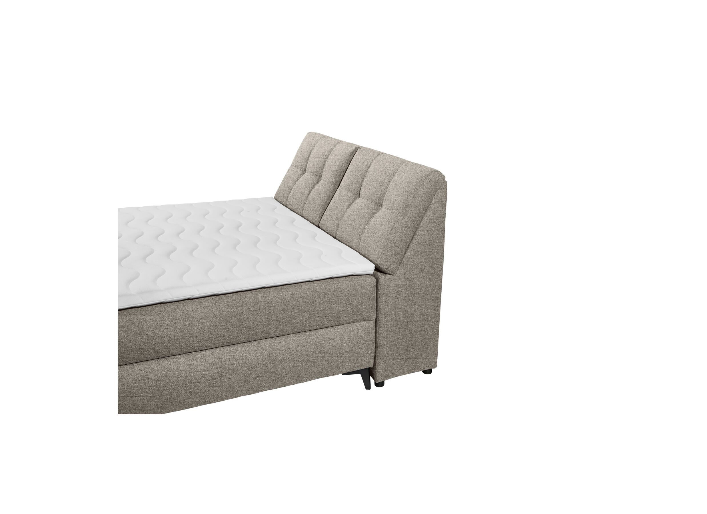 Detailfoto - Bedbox Atlantis 140x200cm met opbergruimte stof zand