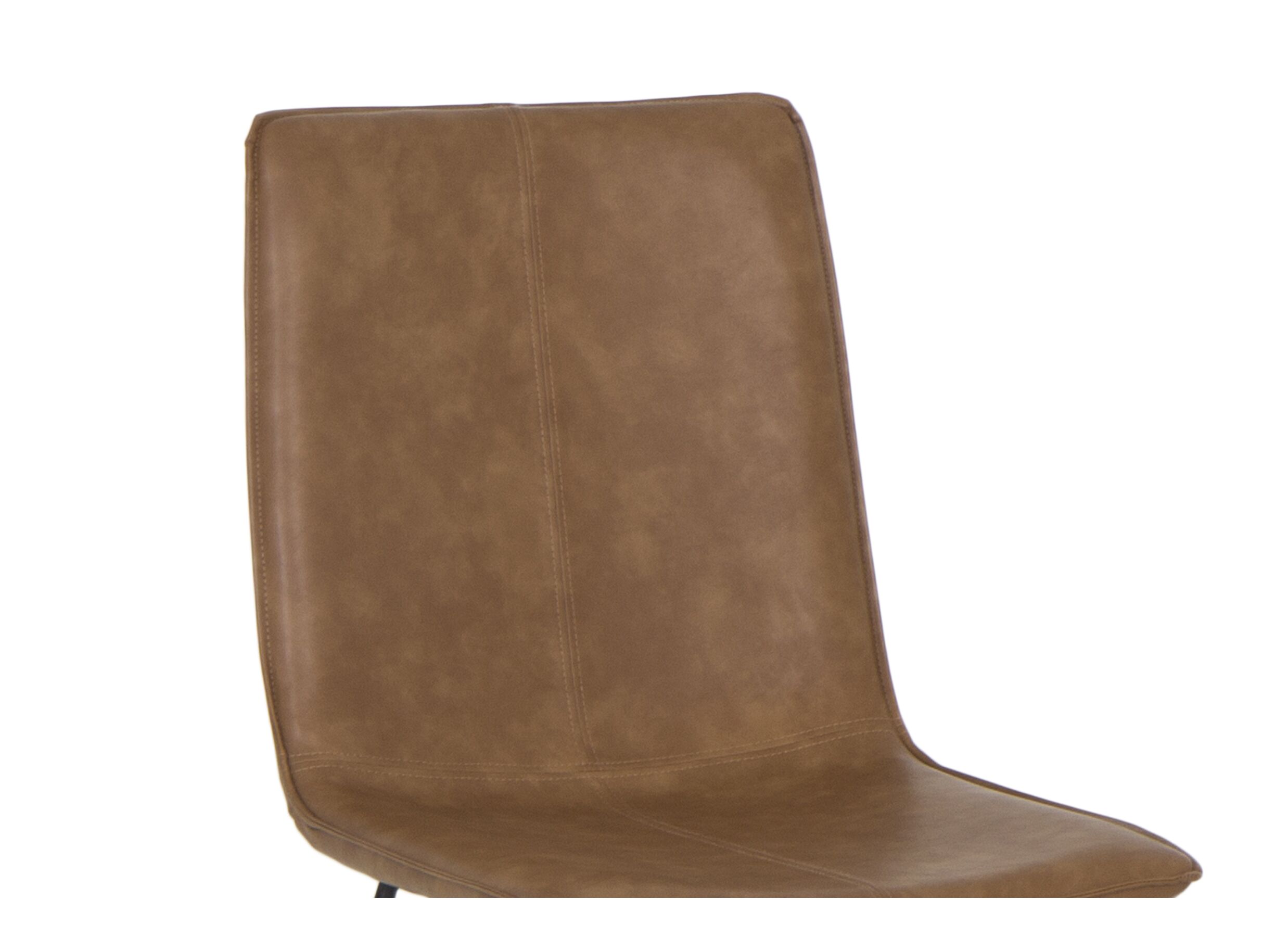 Detail - Chaise Zigzag 46x60x90cm - similicuir - cognac