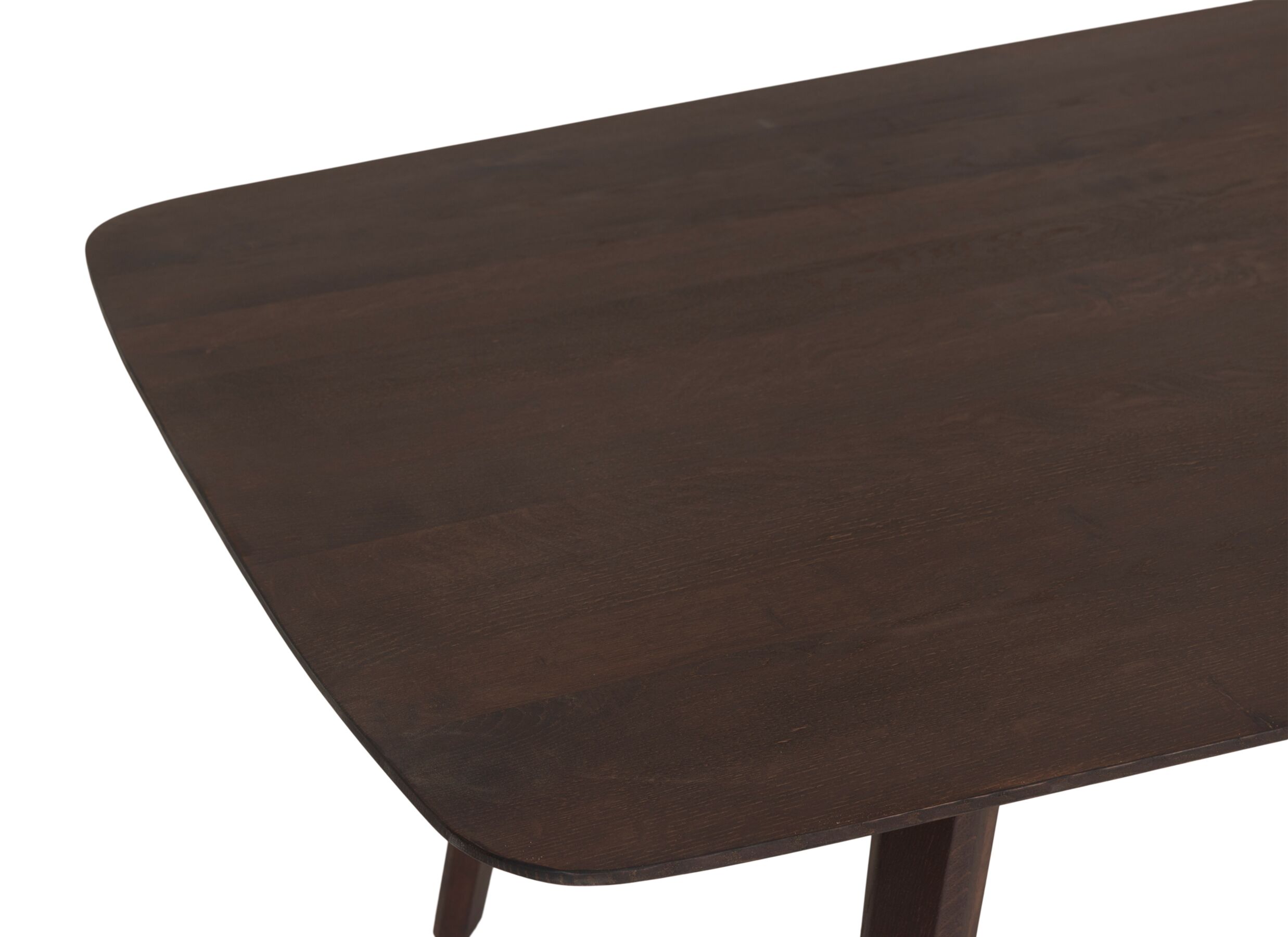Detailfoto - Tafel Rollo 220x100cm - eik massief - donkerbruin