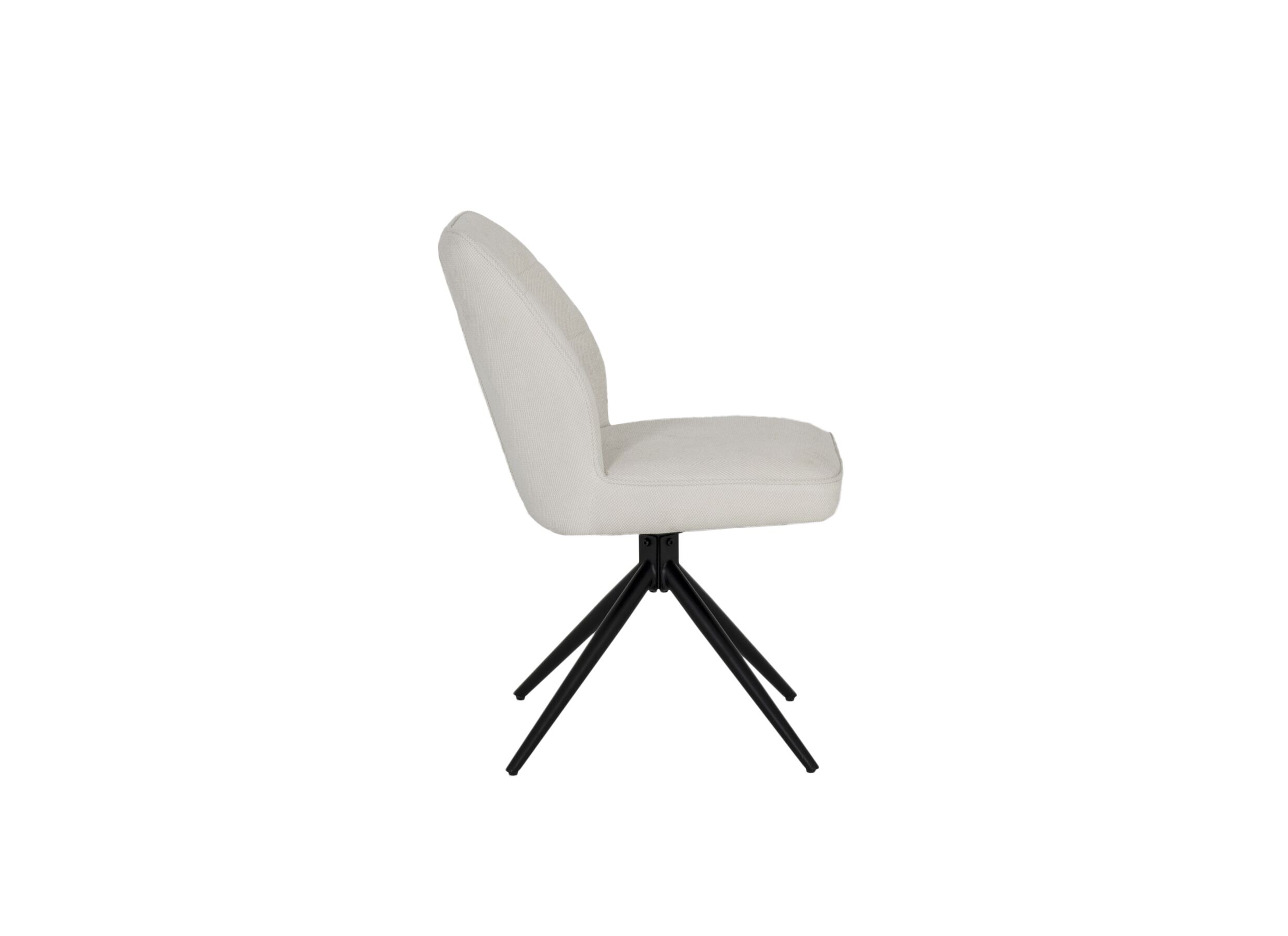 Detailfoto - Draaistoel Pareto 48x63x83,5cm - stof - beige