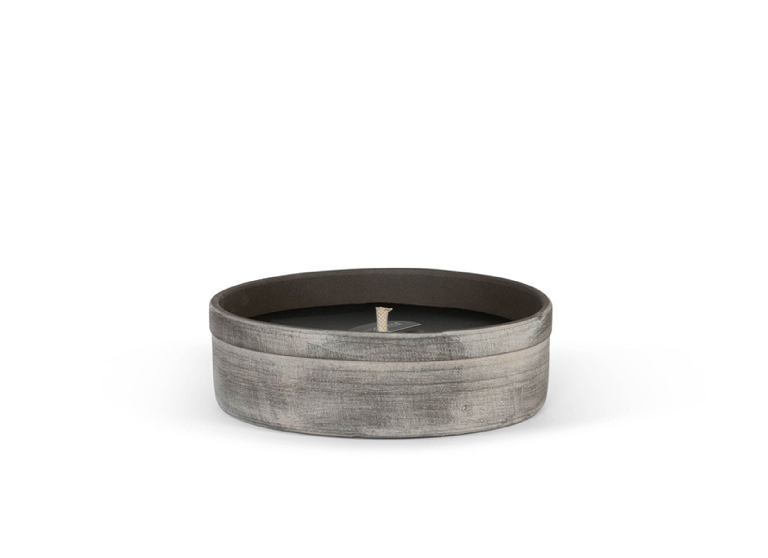 Plus Important - Bougie Ø27x8cm - terre cuite - gris