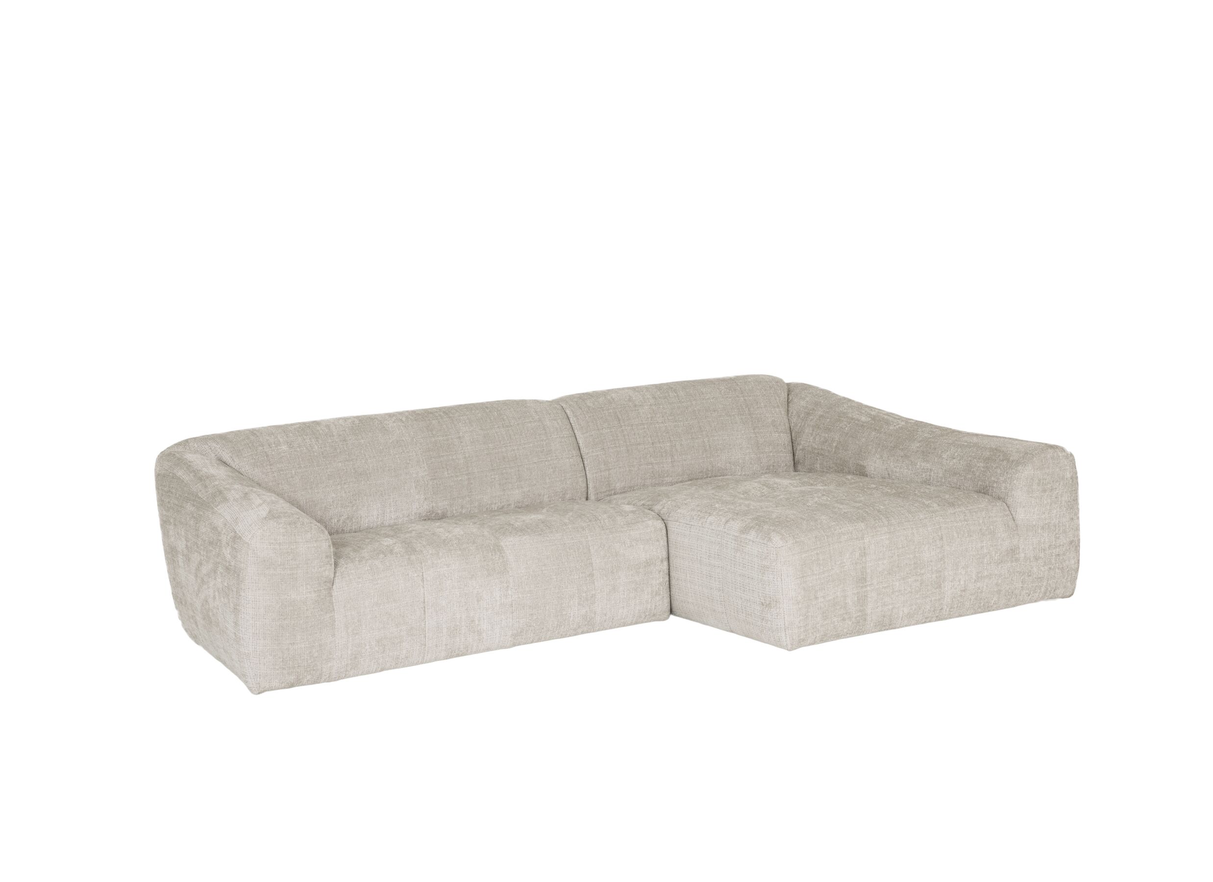 Hoeksalon Lex 284x159cm - stof - greige - Canapé d'angle Lex 284x159cm - tissu - greige